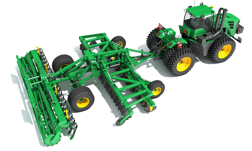 Tractor with Seed Drill
