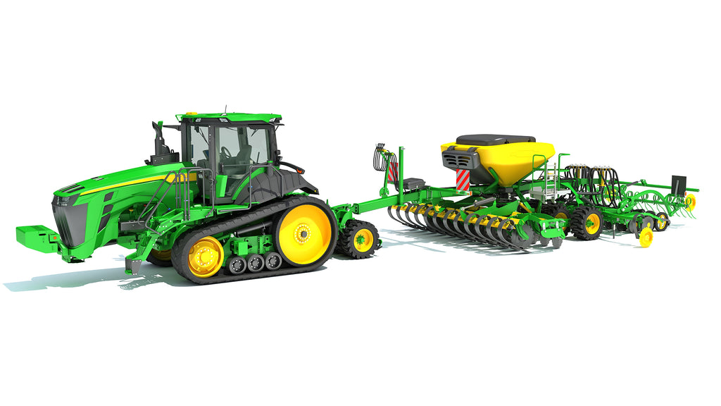 Tractor with Seed Drill