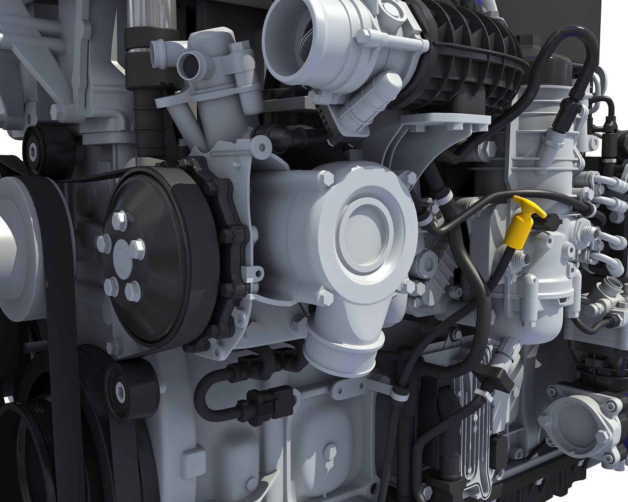 Truck Engine 3D Model