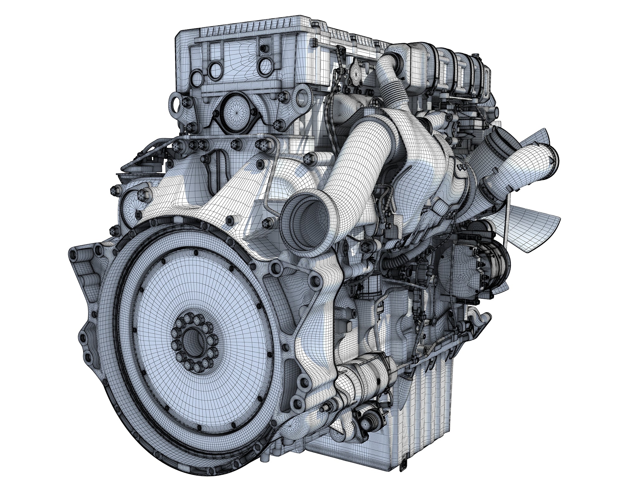 Truck Engine 3D Models