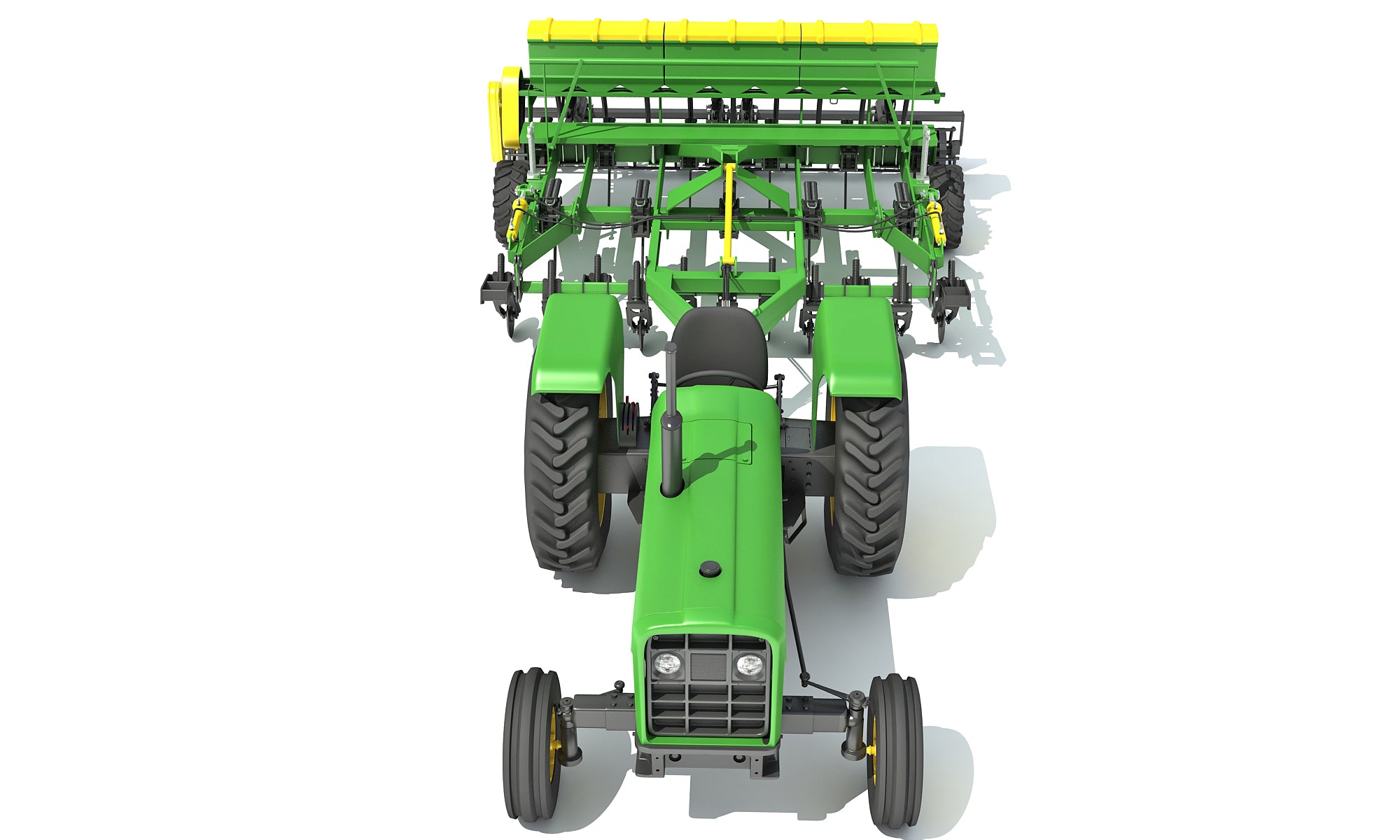 Disc Harrow Tractor 3D Models
