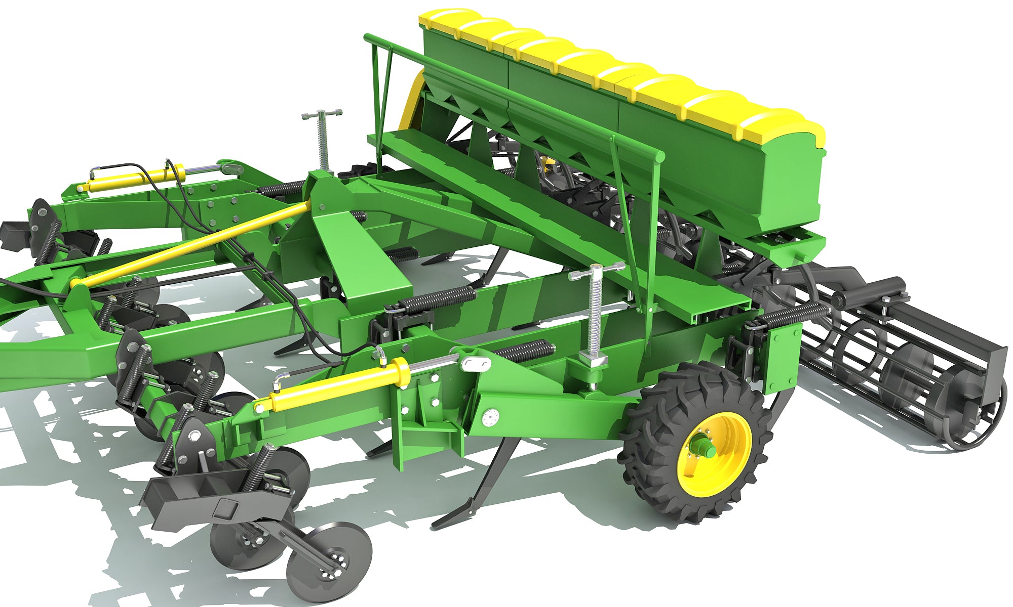 Disc Harrow Tractor 3D Models