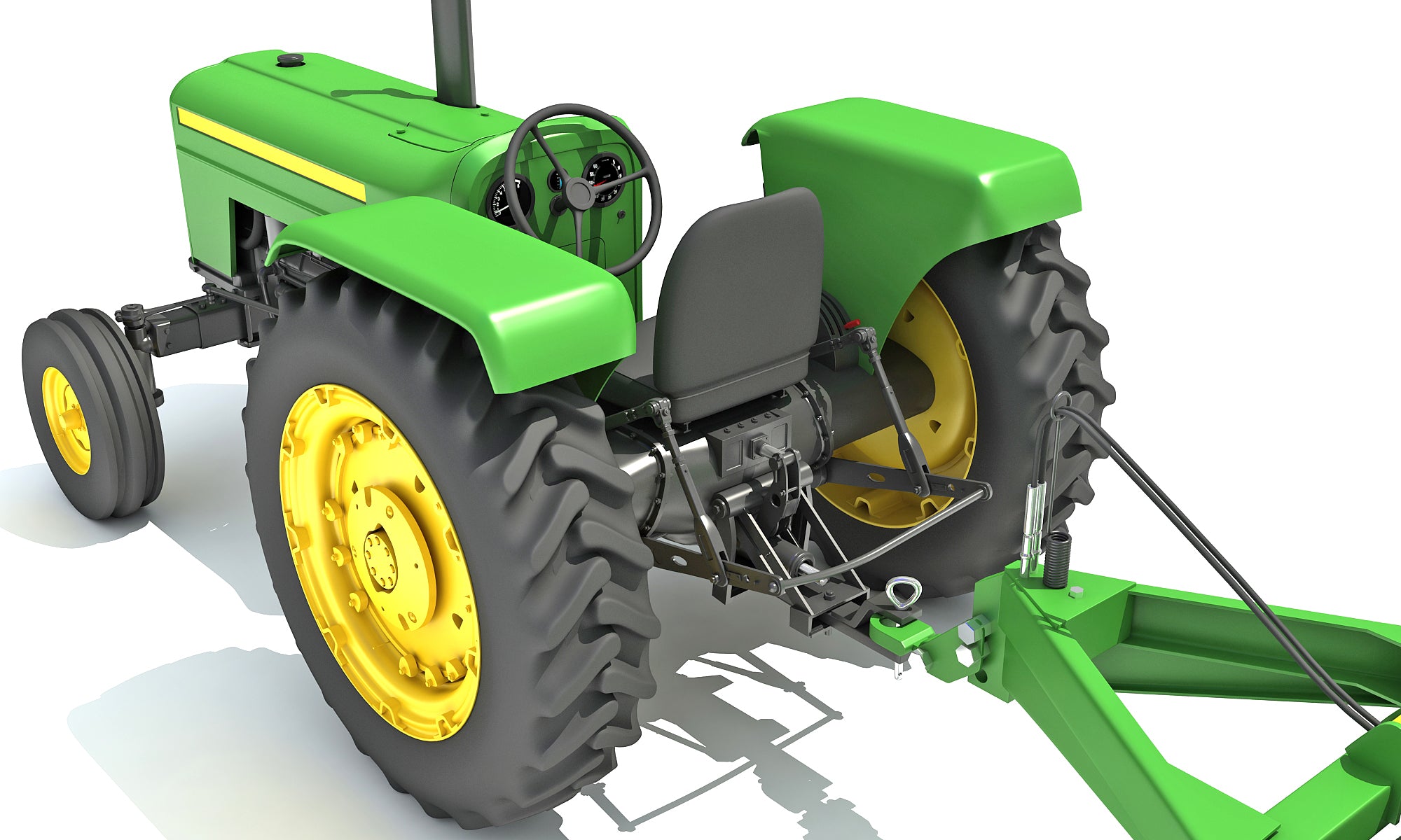Disc Harrow Tractor 3D Models