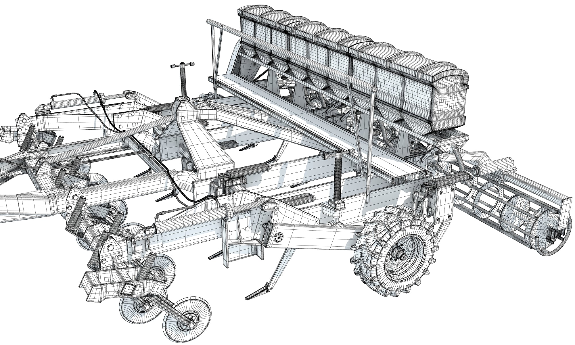 Disc Harrow Tractor 3D Models