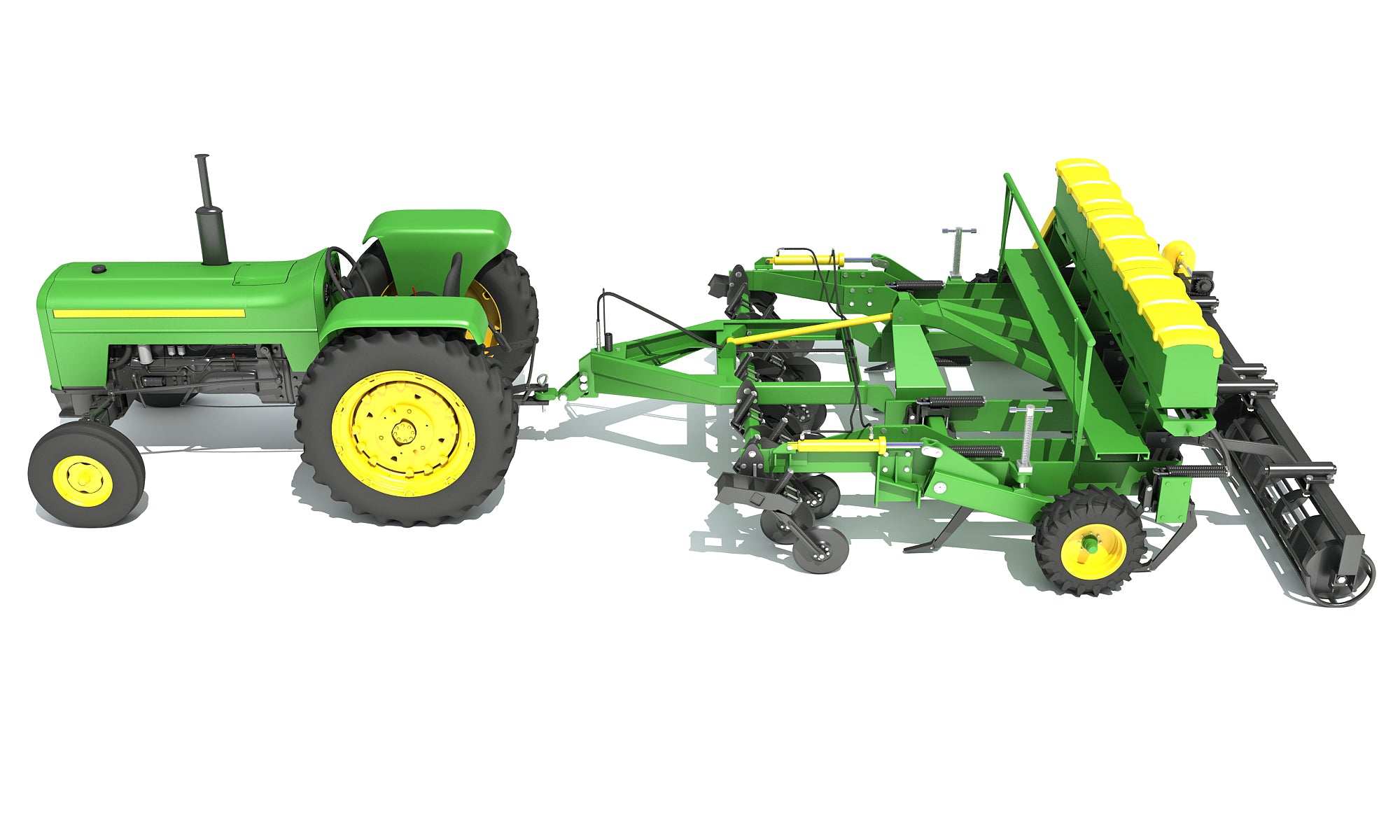 Disc Harrow with Tractor