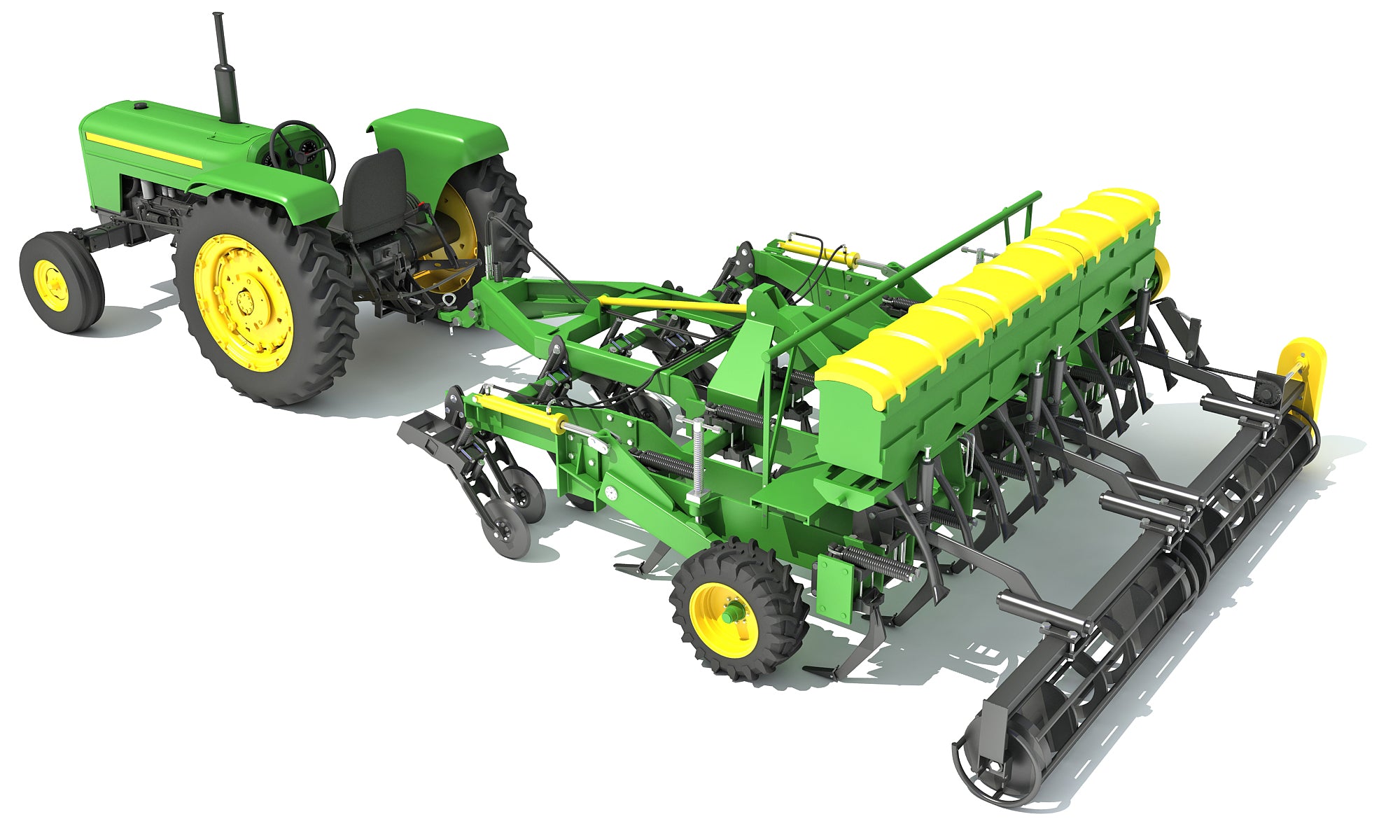 Disc Harrow with Tractor