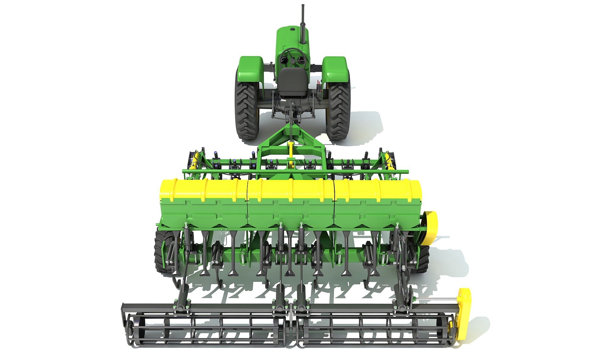 Disc Harrow Tractor 3D Models