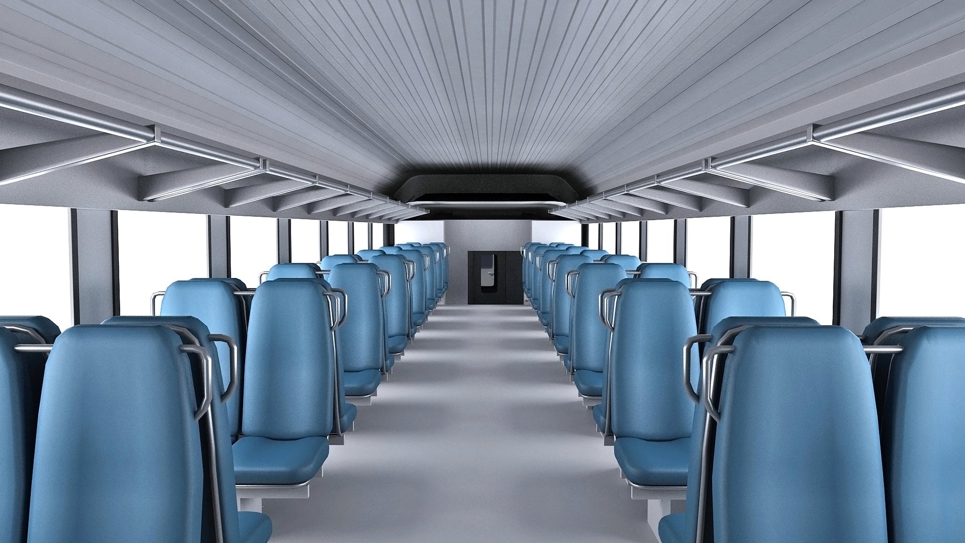 Double Deck NJ Train Passenger Car
