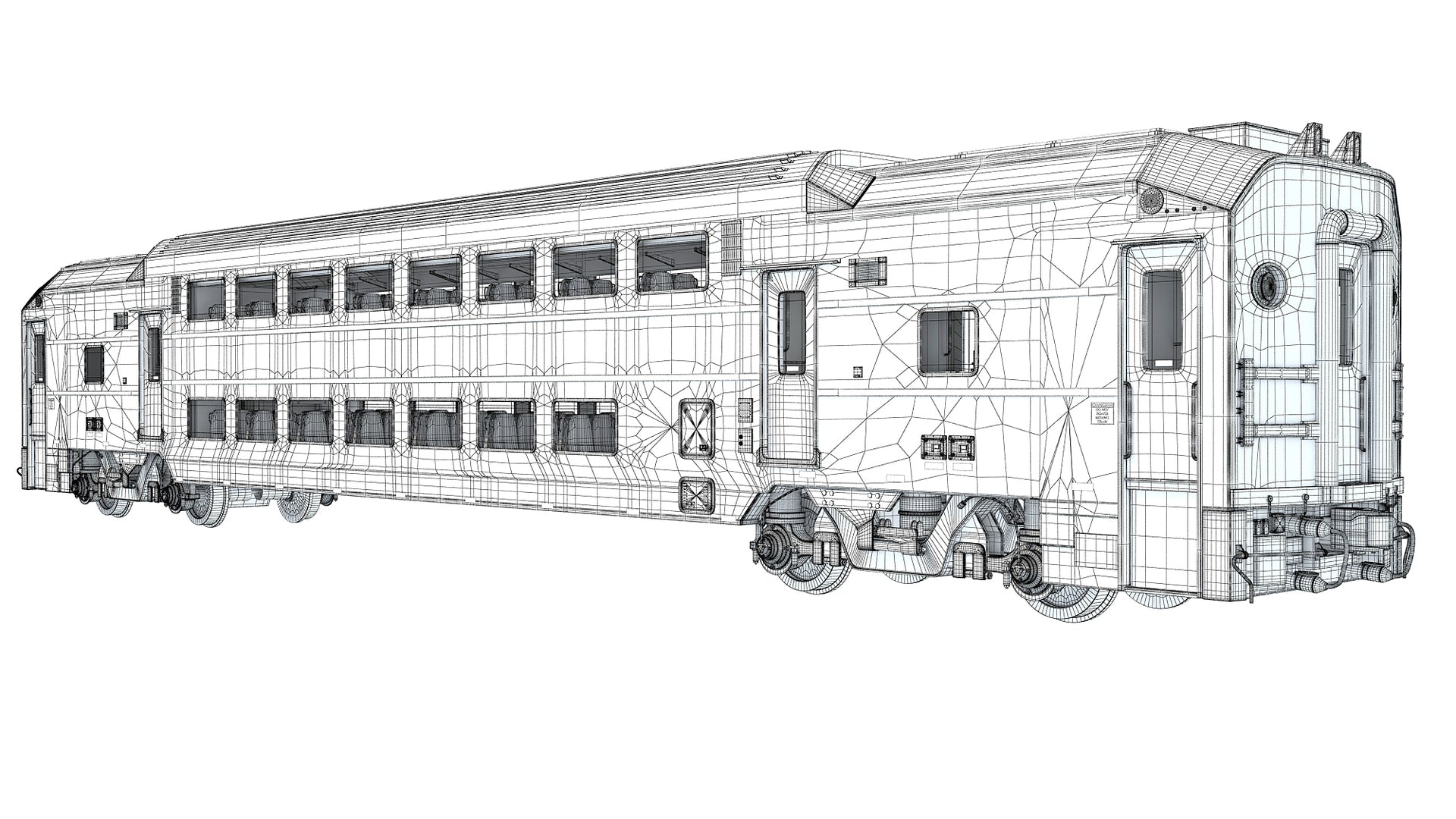 Double Deck NJ Train Passenger Car