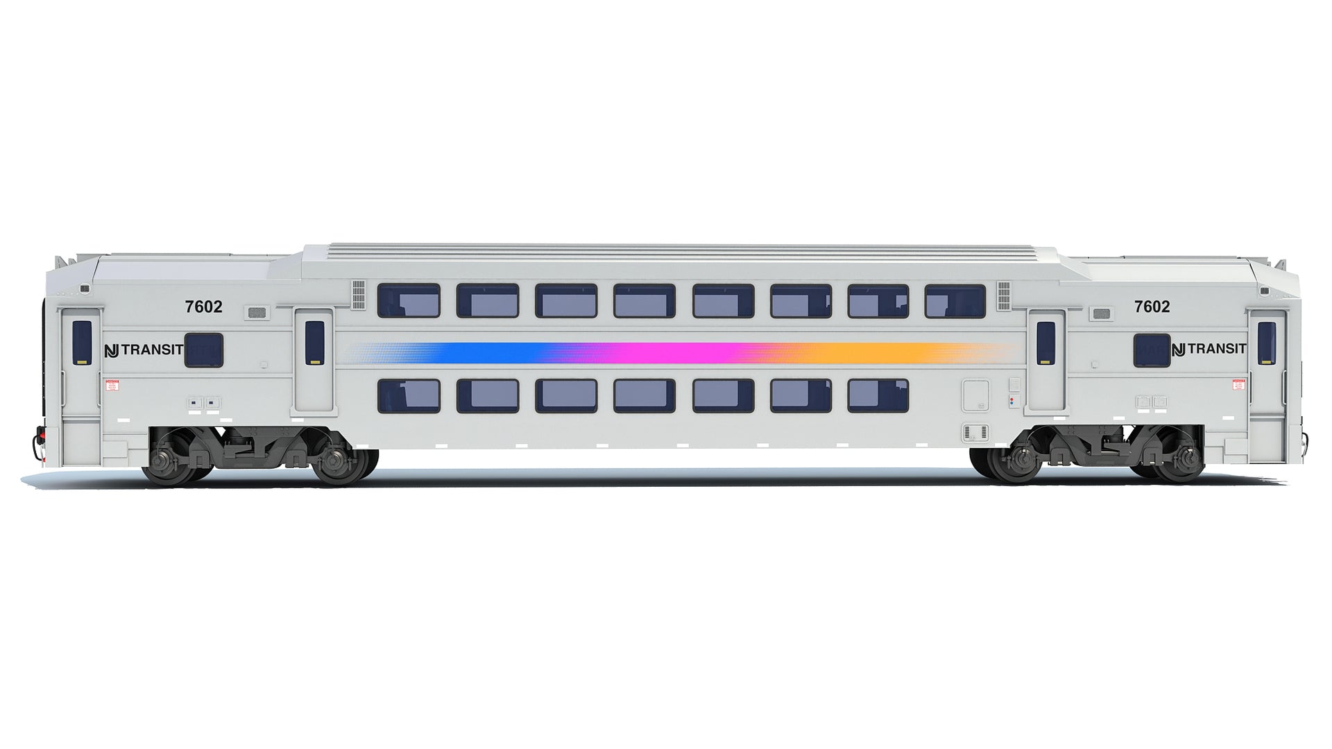 Double Deck NJ Train Passenger Car