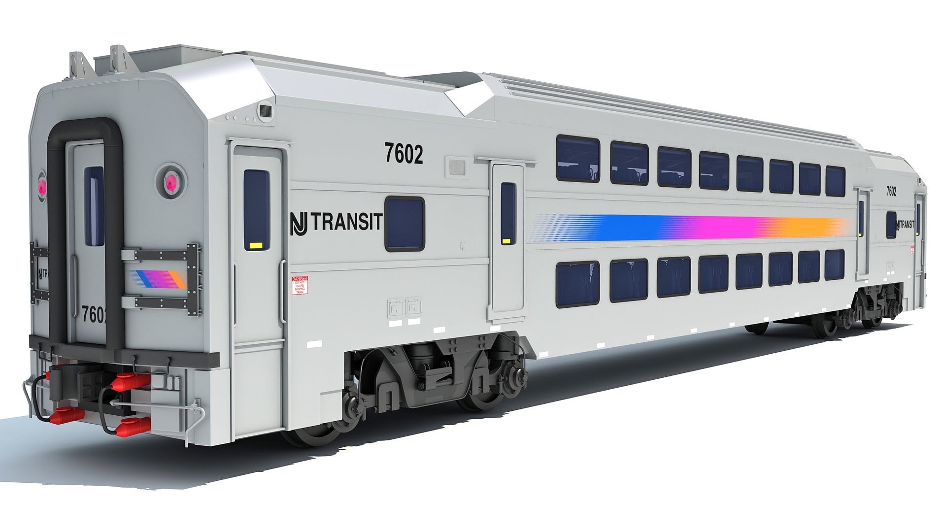 Double Deck NJ Train Passenger Car