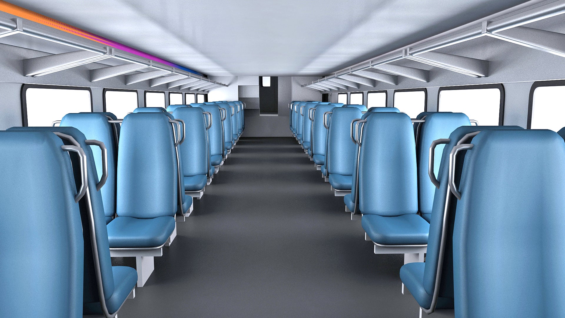 Double Deck NJ Train Passenger Car