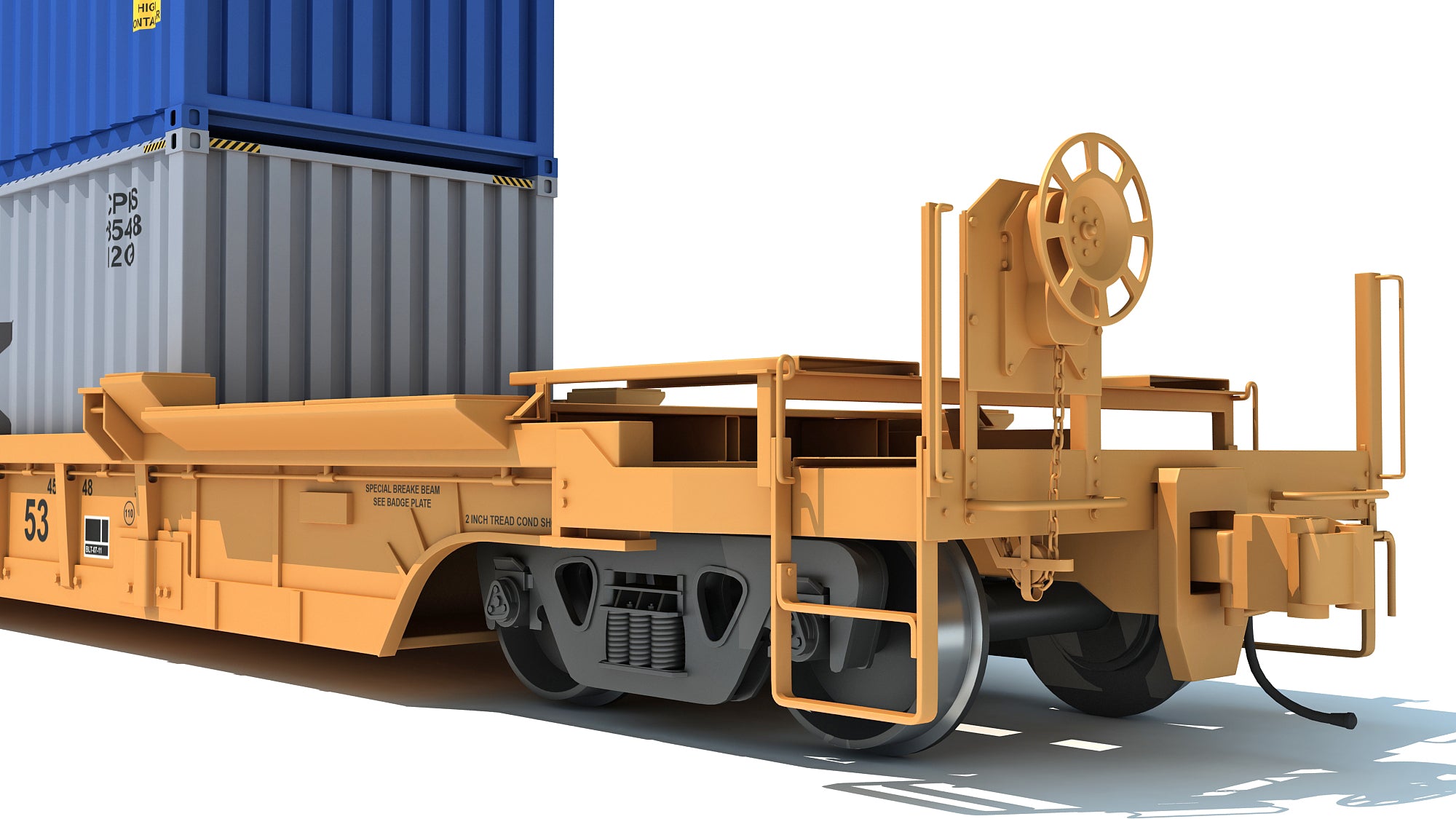 Railroad Double Stack Car