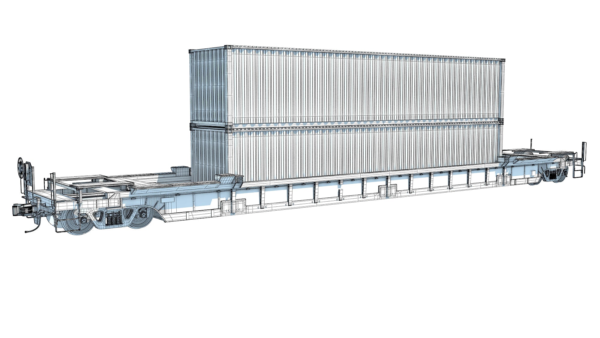 Double Stack Train Car