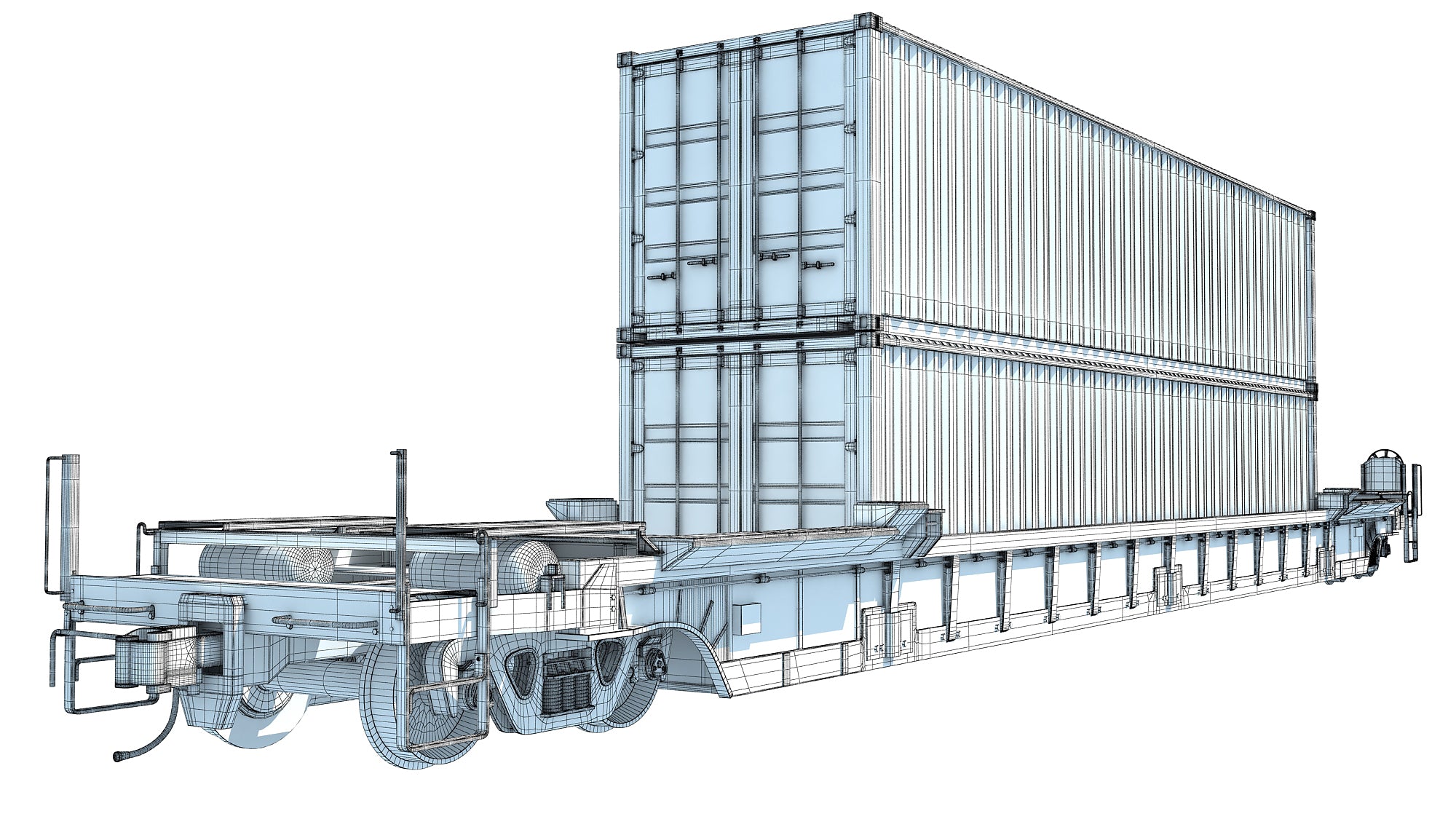 Double Stack Train Car