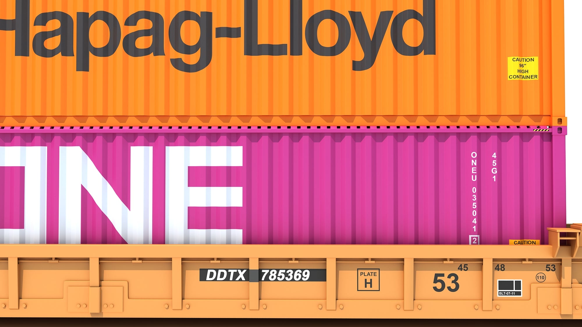 Double Stack Train Car