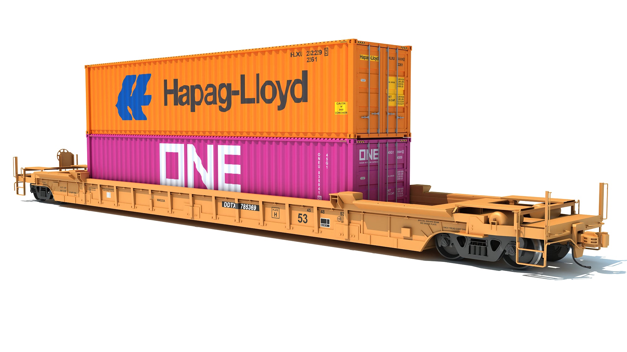 Double Stack Train Car