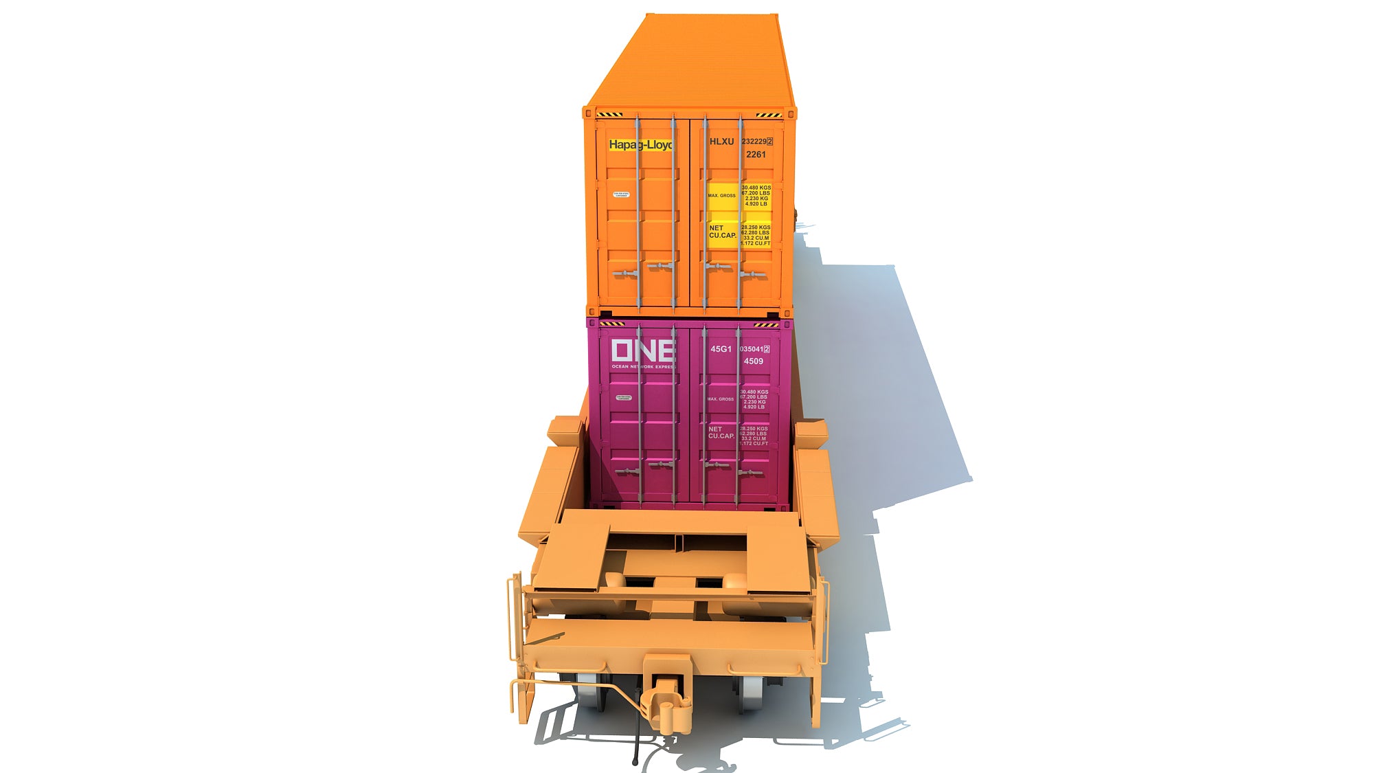 Double Stack Train Car