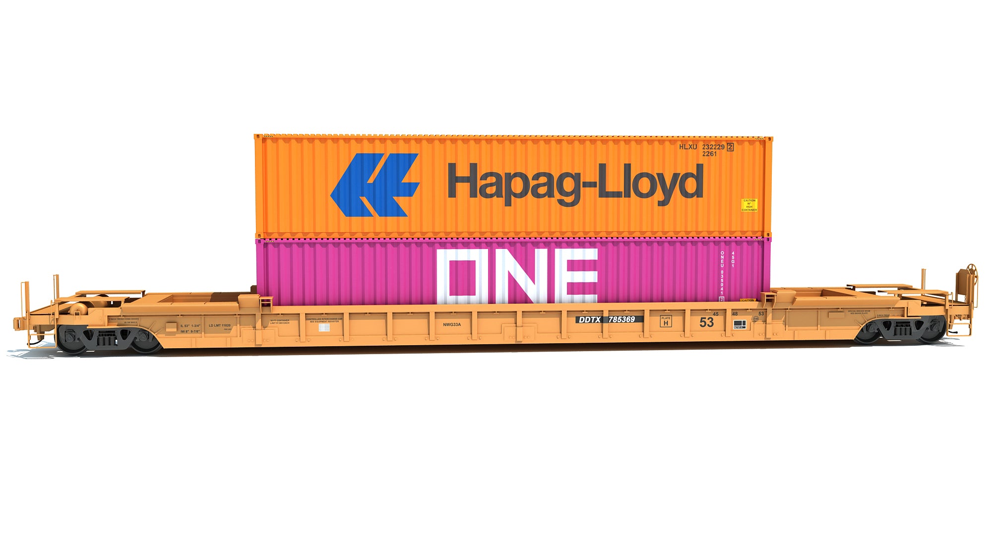 Double Stack Train Car