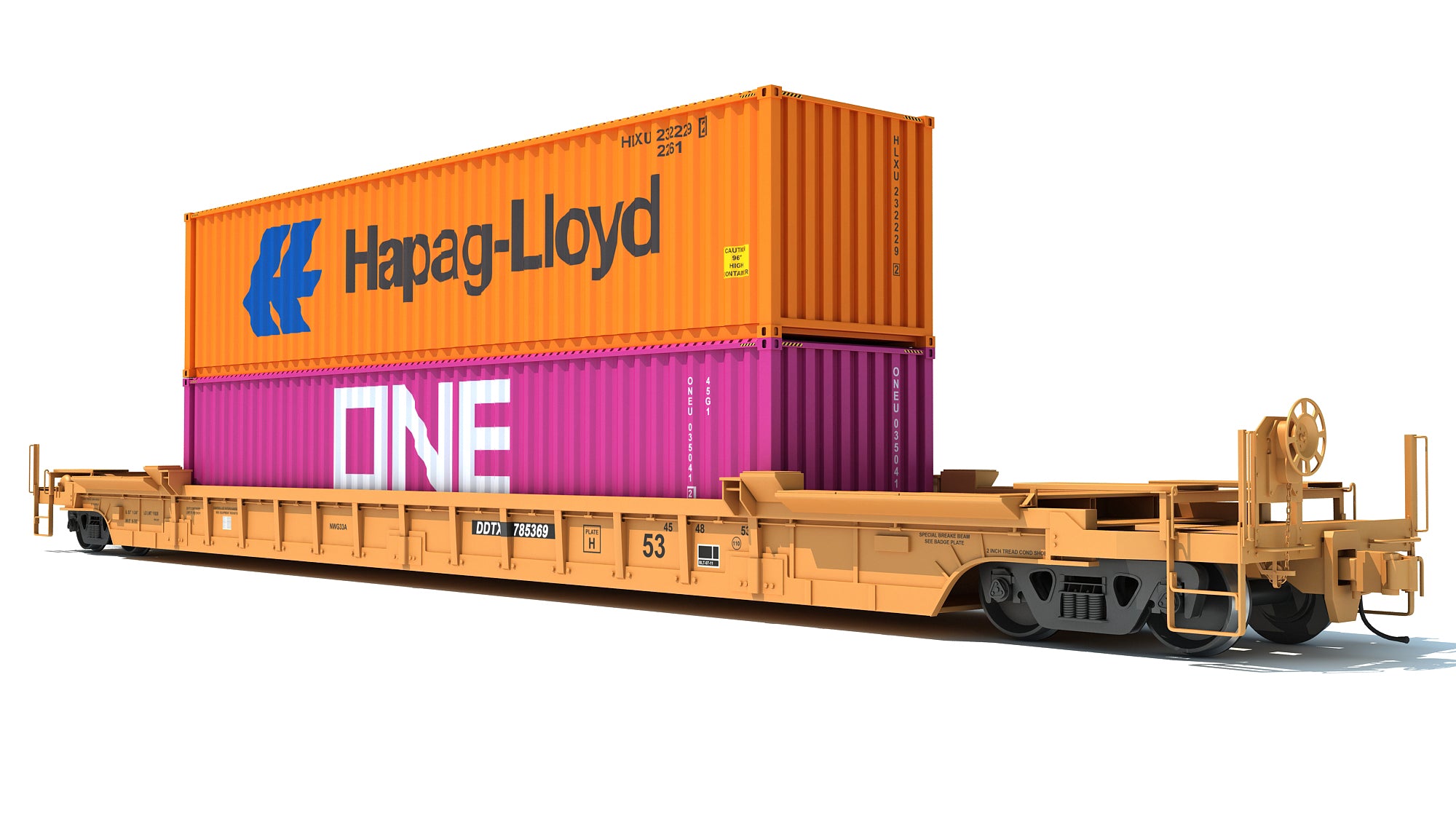 Double Stack Train Car