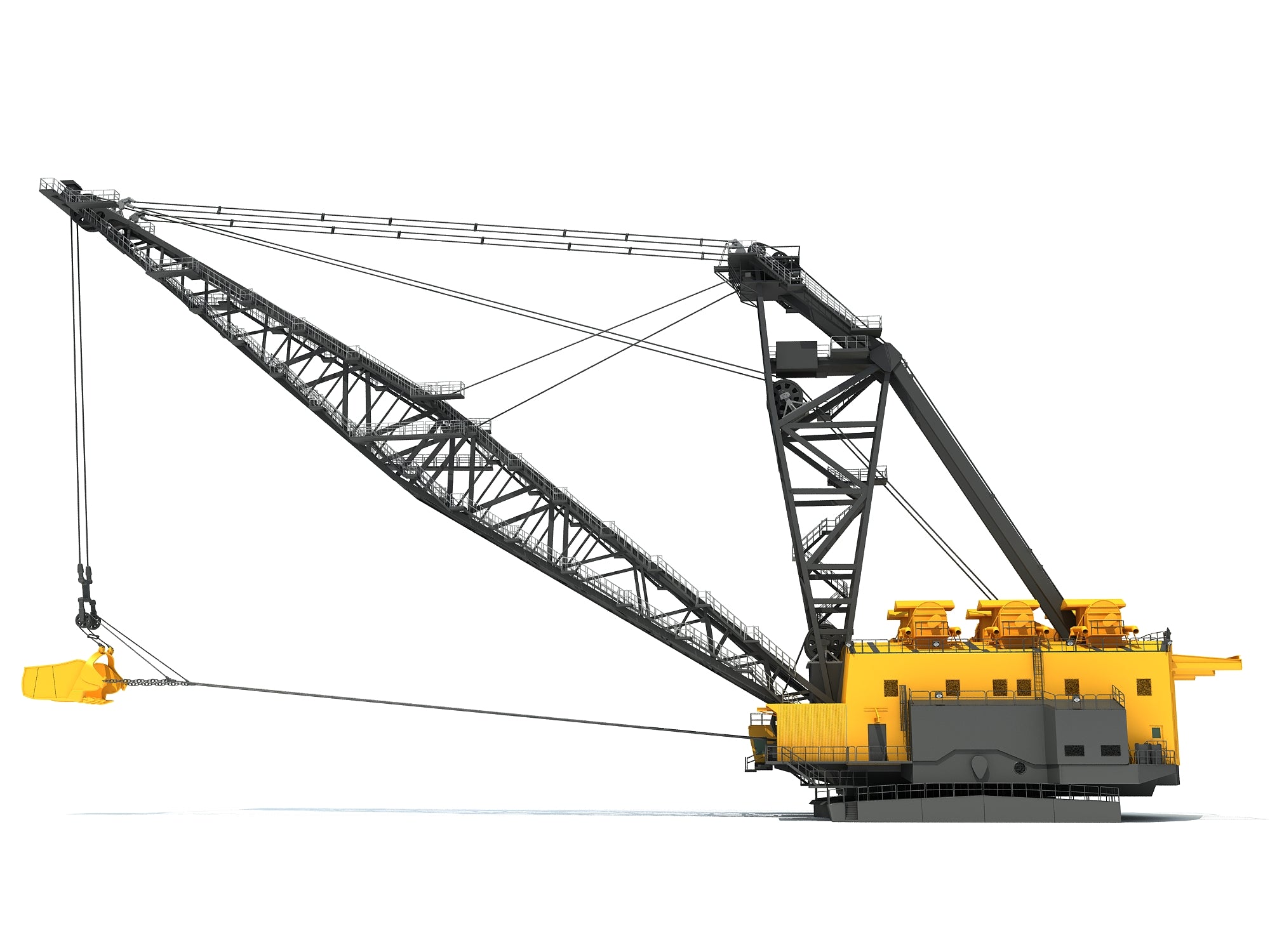 Dragline Excavator 3D Models