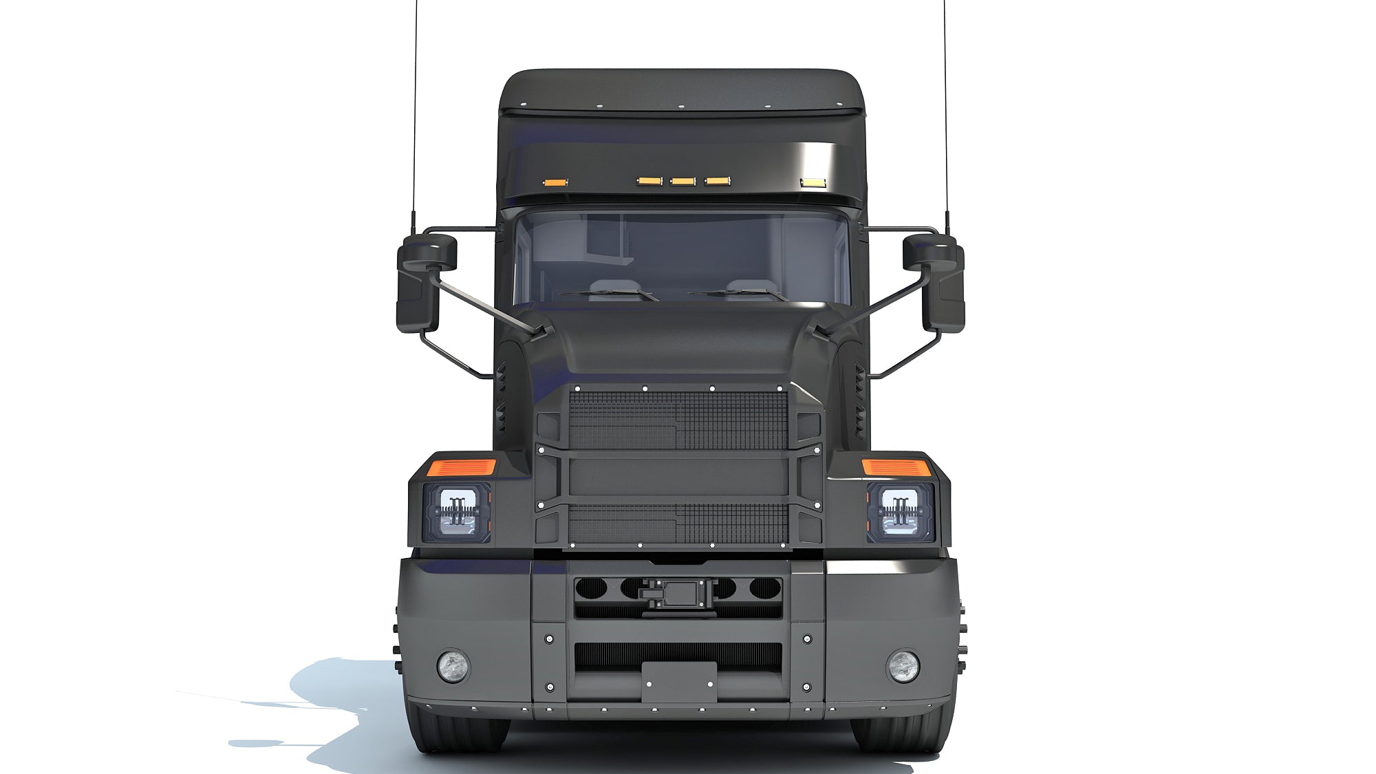 Truck with Bottom Dump Trailer
