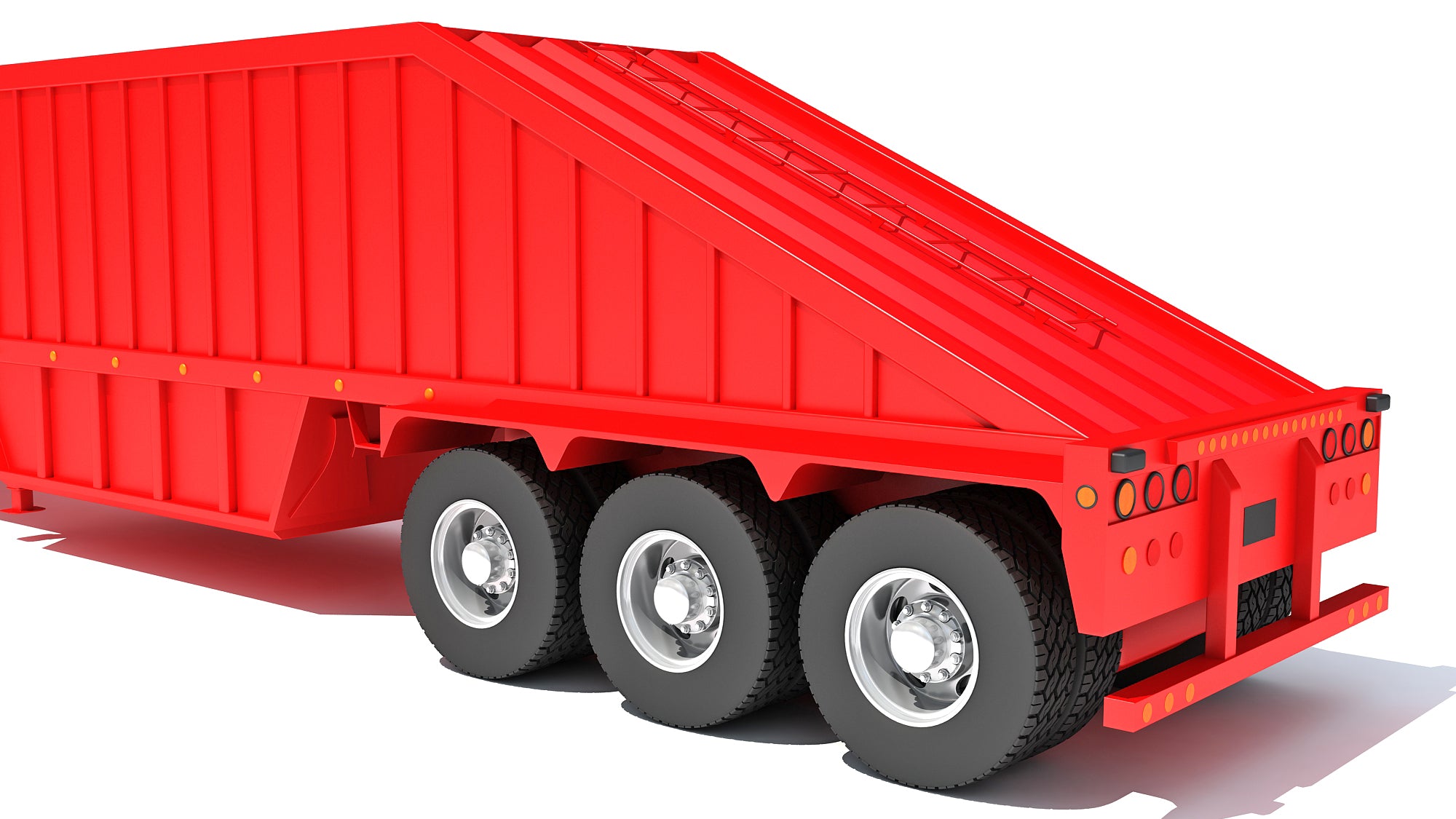 Truck with Bottom Dump Trailer