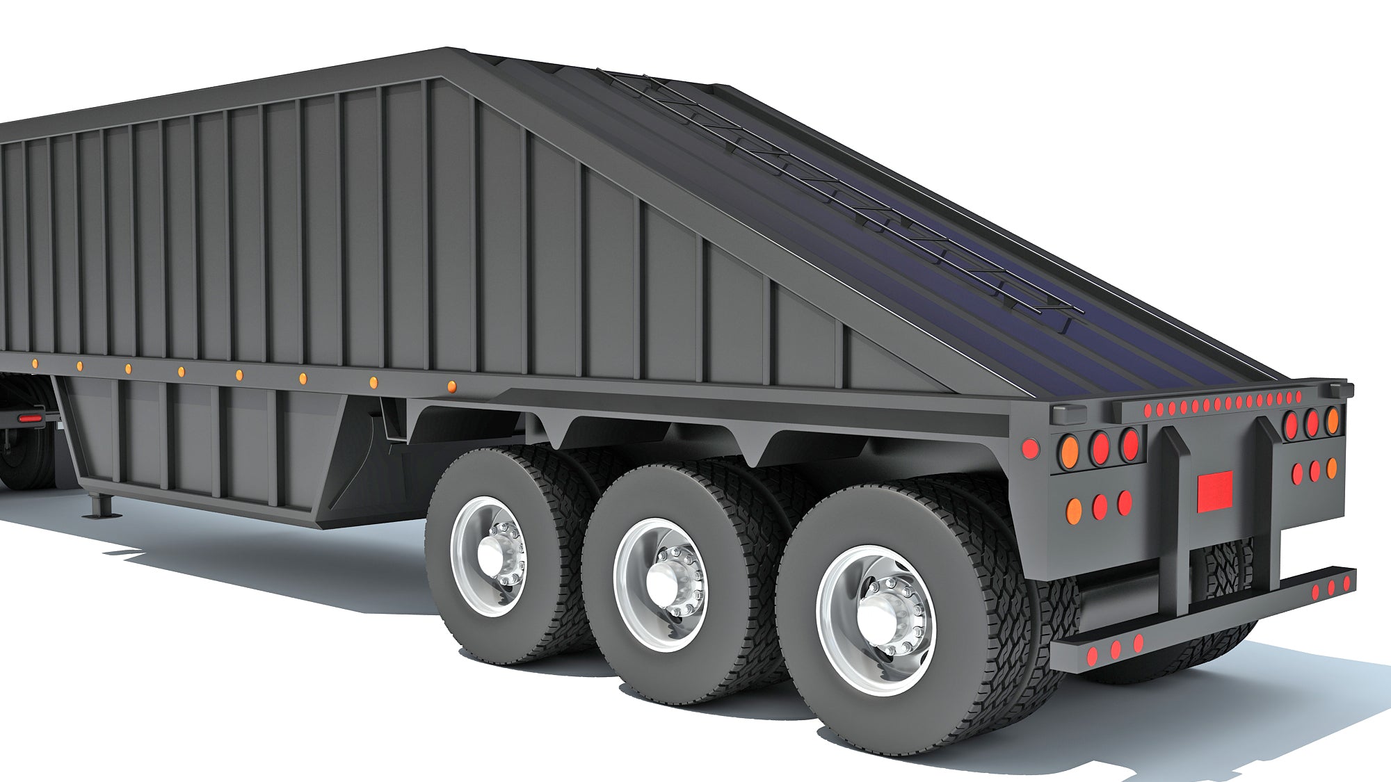 Truck with Bottom Dump Trailer