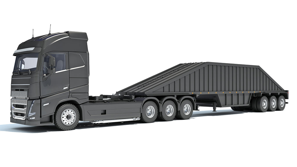 Truck with Bottom Dump Trailer