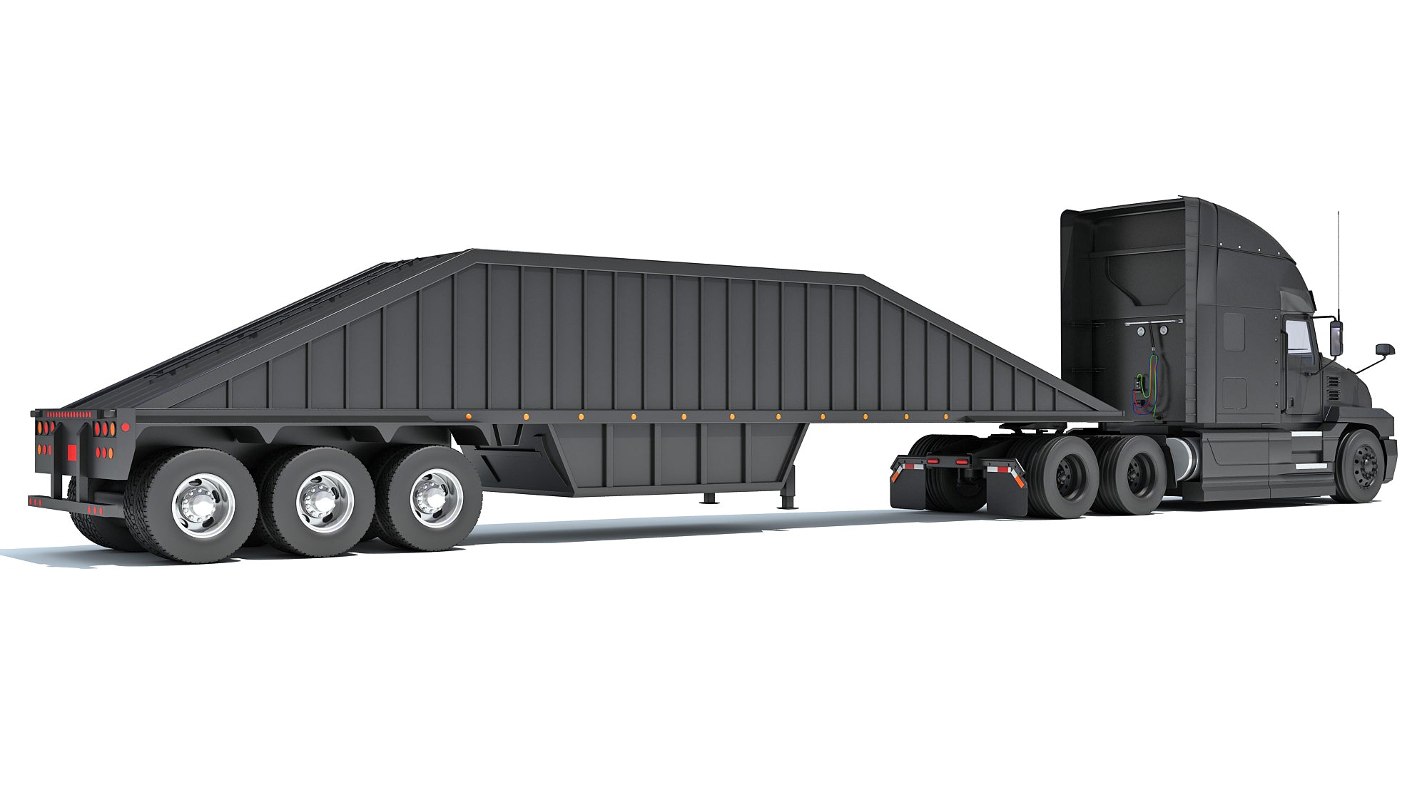 Truck with Bottom Dump Trailer