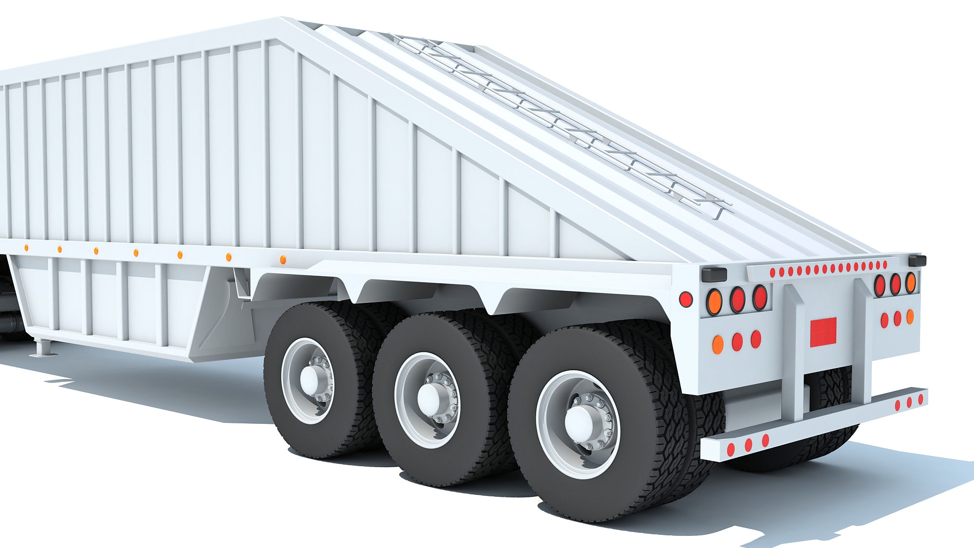 Truck with Bottom Dump Trailer