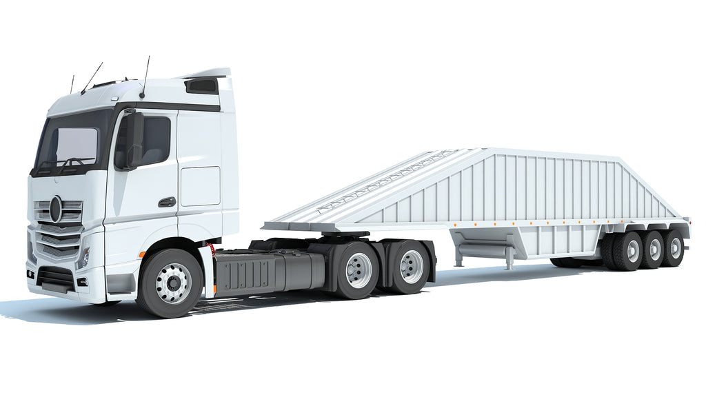 Truck with Bottom Dump Trailer