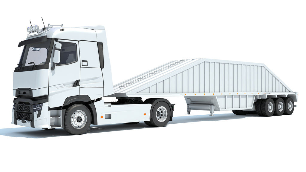Truck with Bottom Dump Trailer