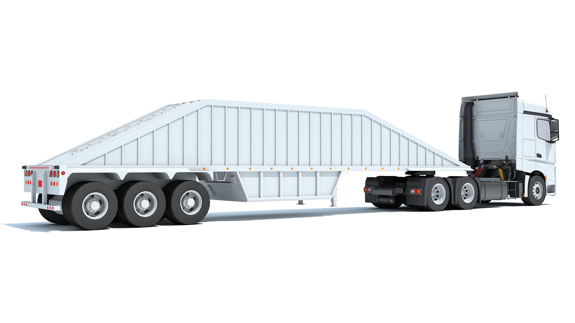 Truck with Bottom Dump Trailer