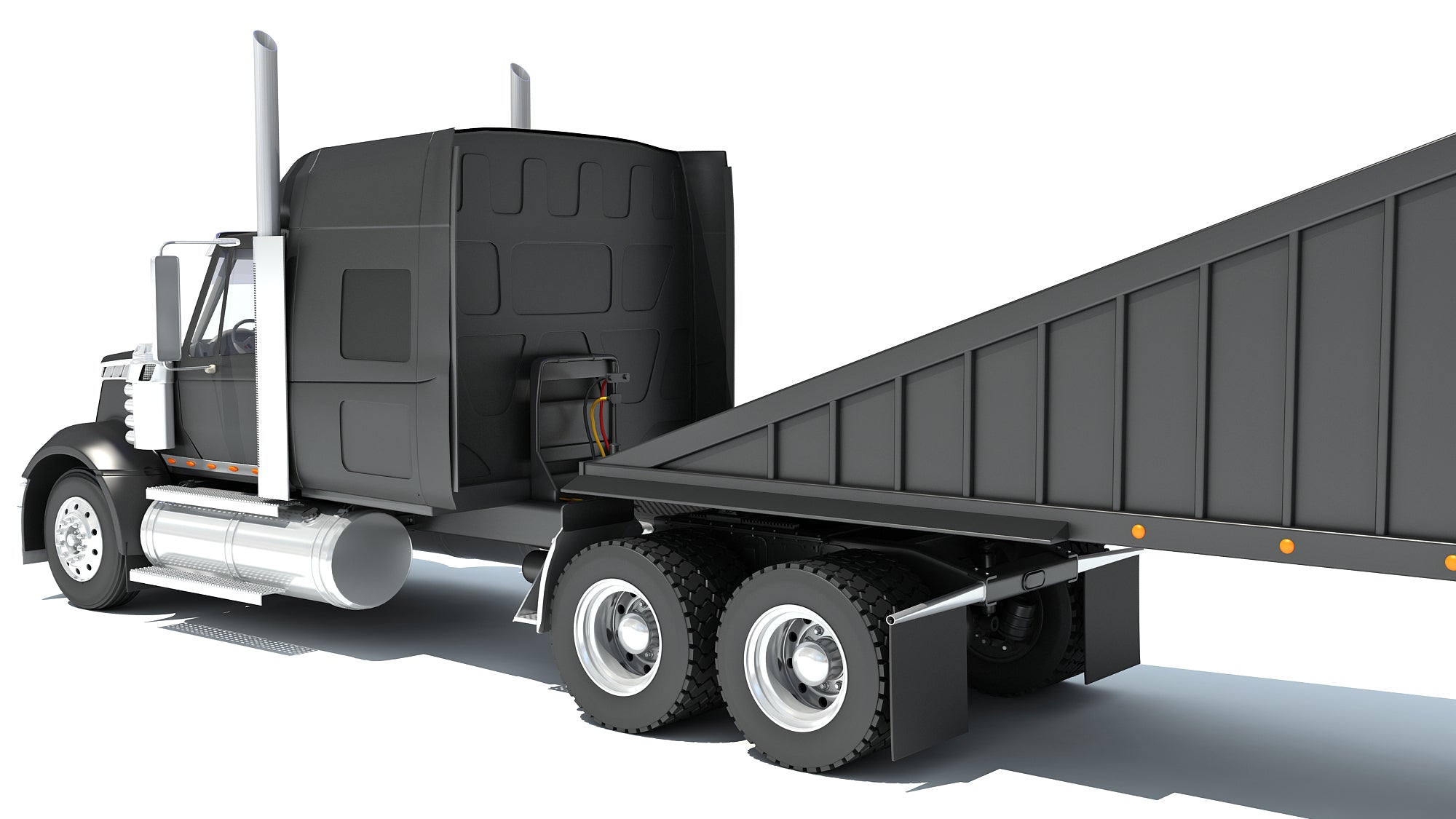 Bottom Dump Truck with Trailer