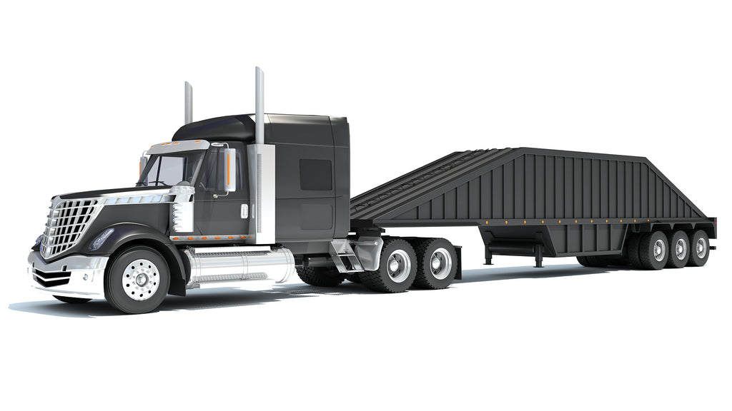 Bottom Dump Truck with Trailer