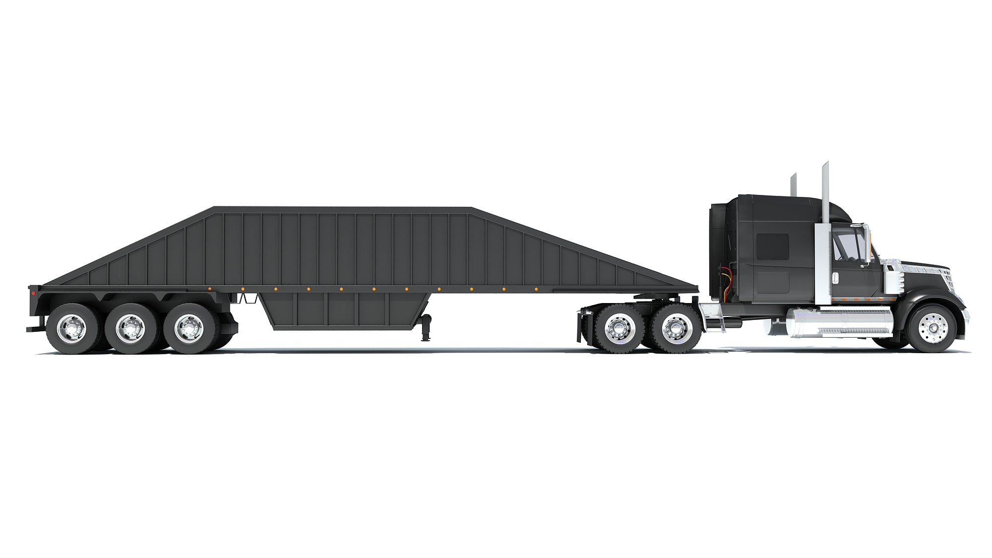 Bottom Dump Truck with Trailer