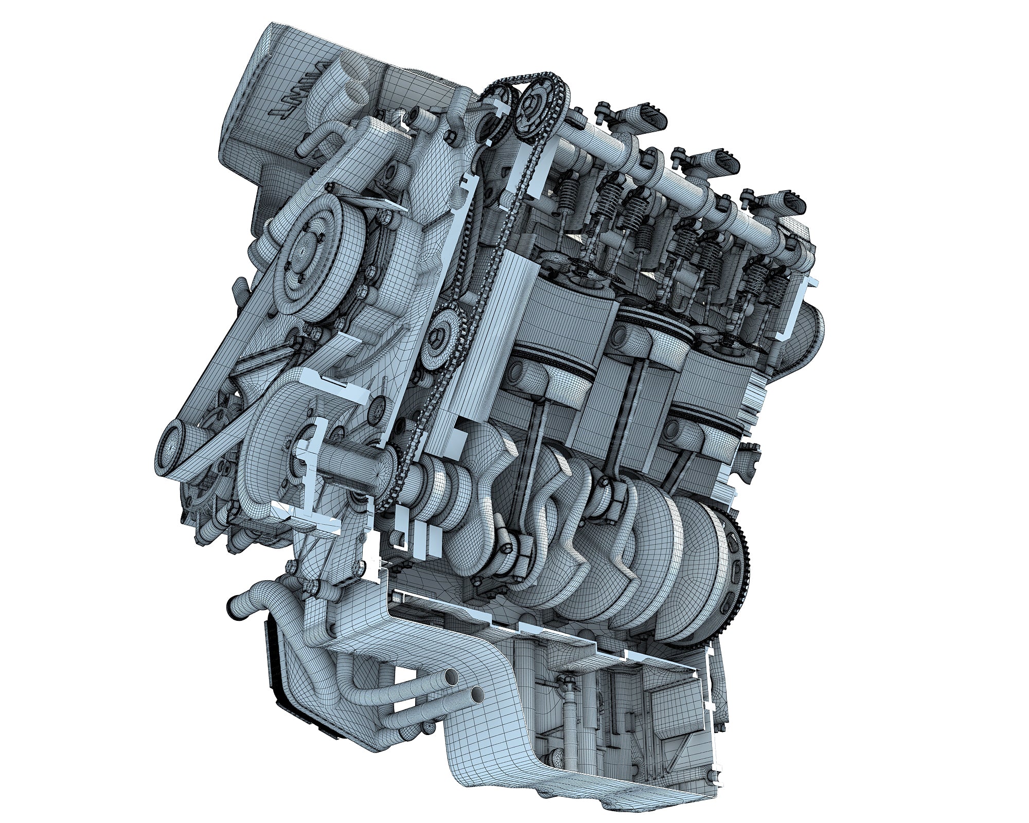 Sectioned Engine 3D Models