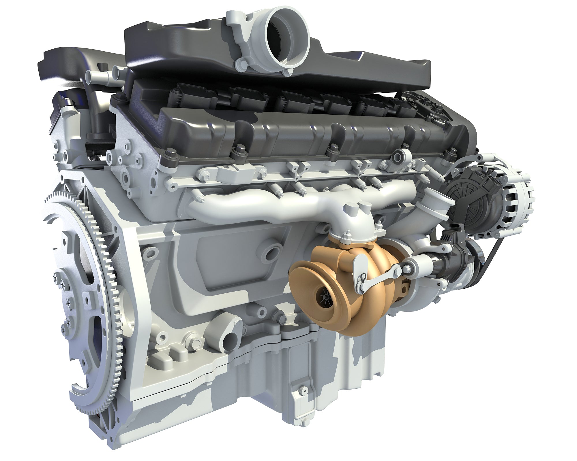 Cutaway Animated V12 Engine