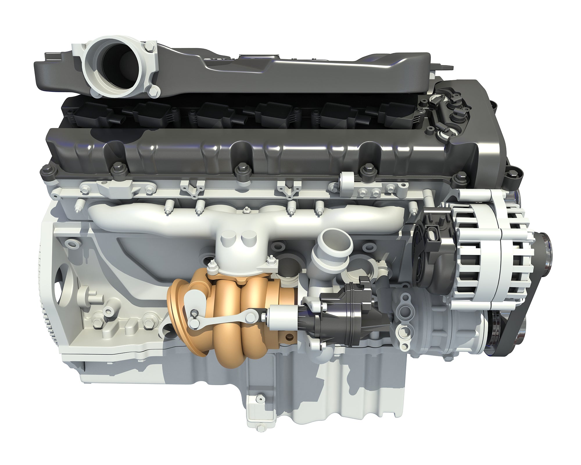Cutaway Animated V12 Engine