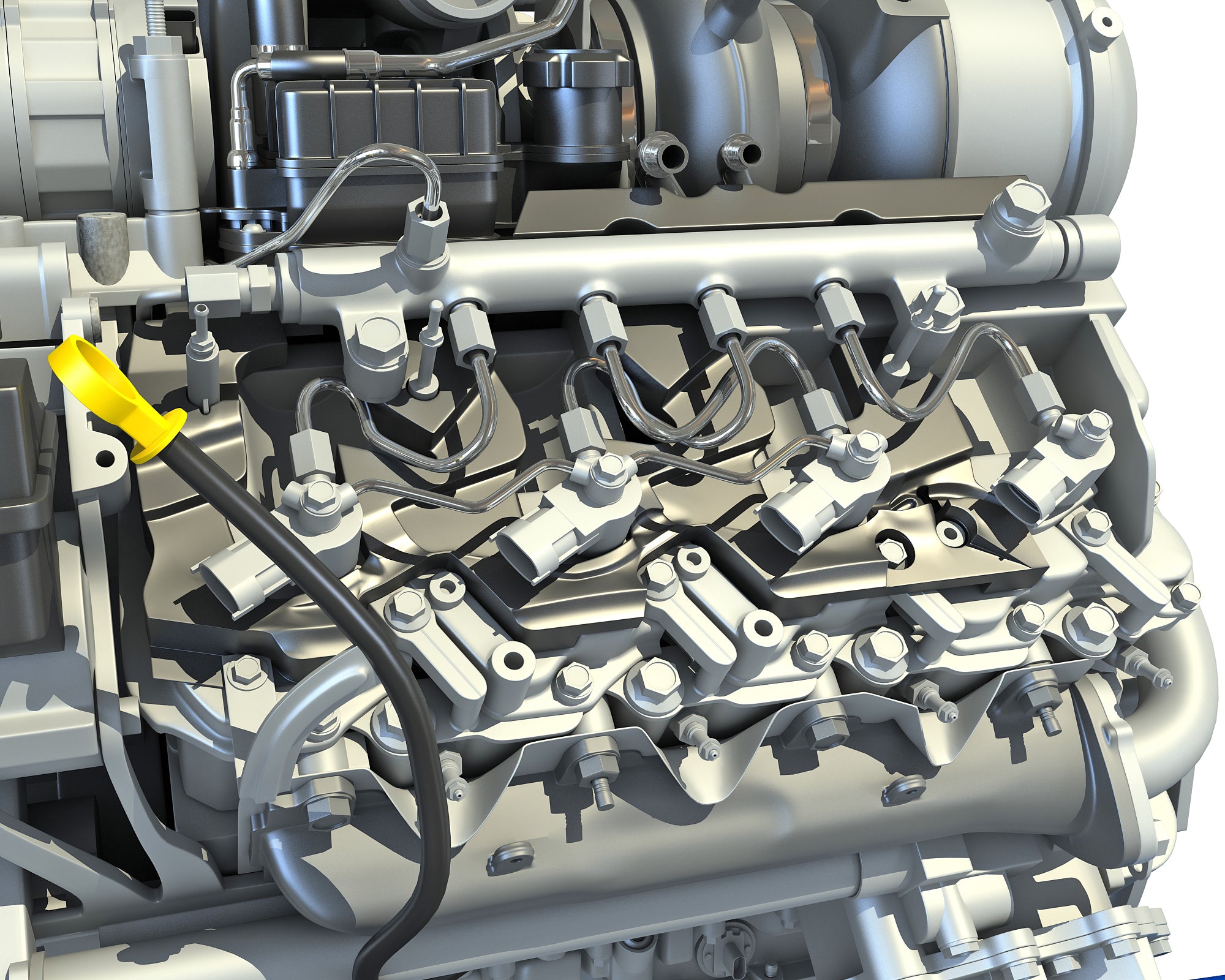 V8 Turbo Engine - 3D Models