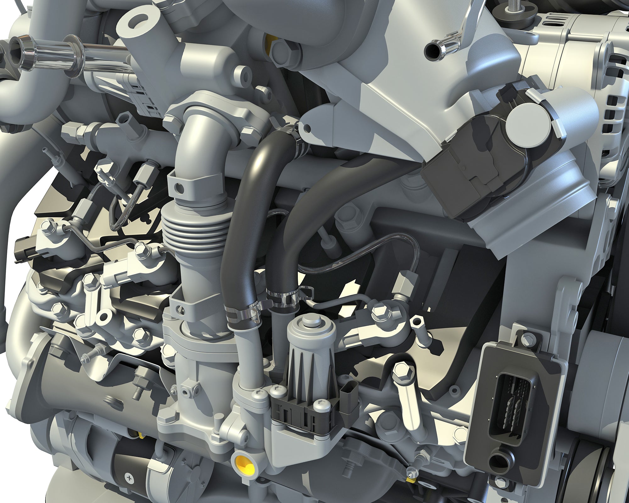 V8 Turbo Engine - 3D Models