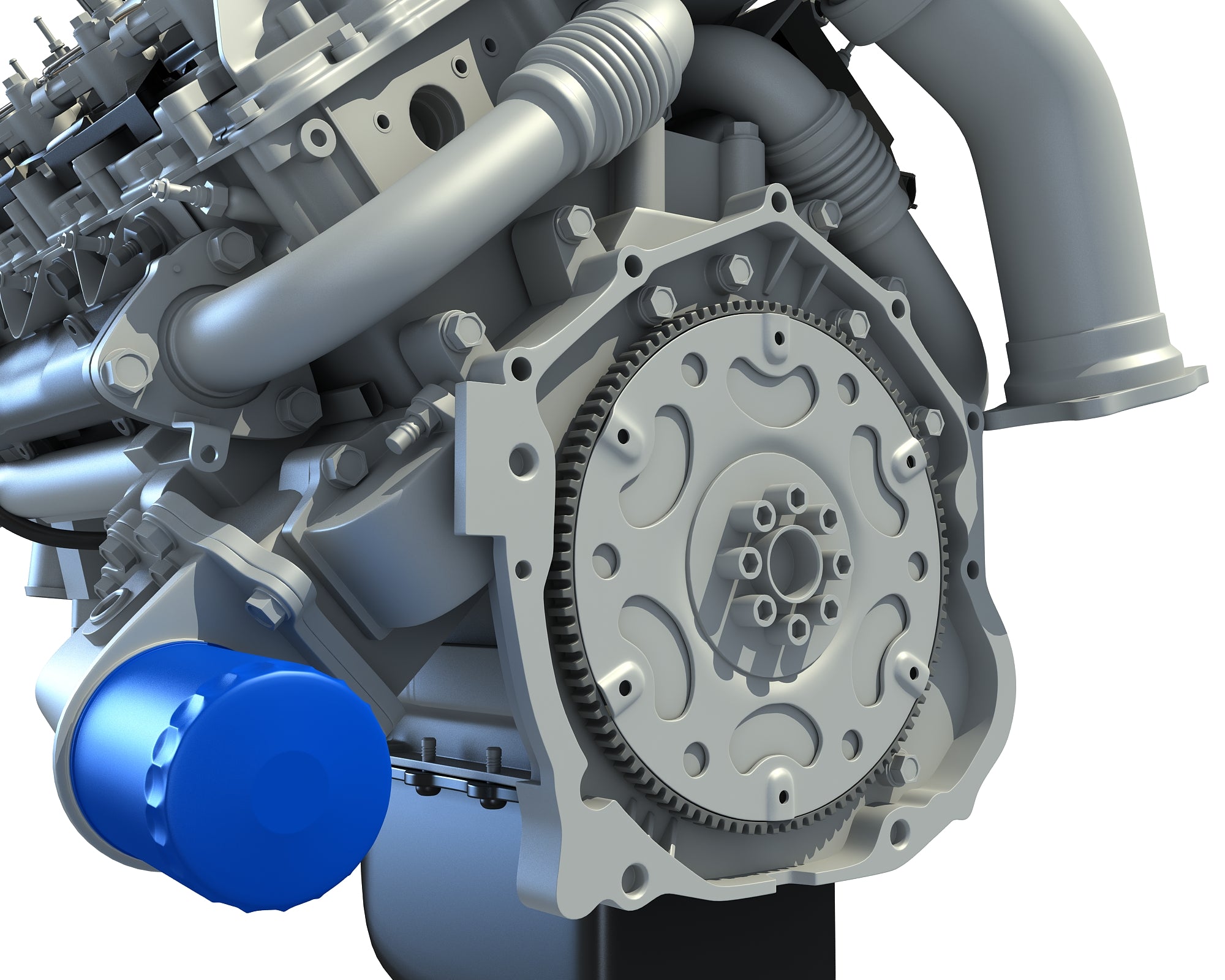 V8 Turbo Engine - 3D Models