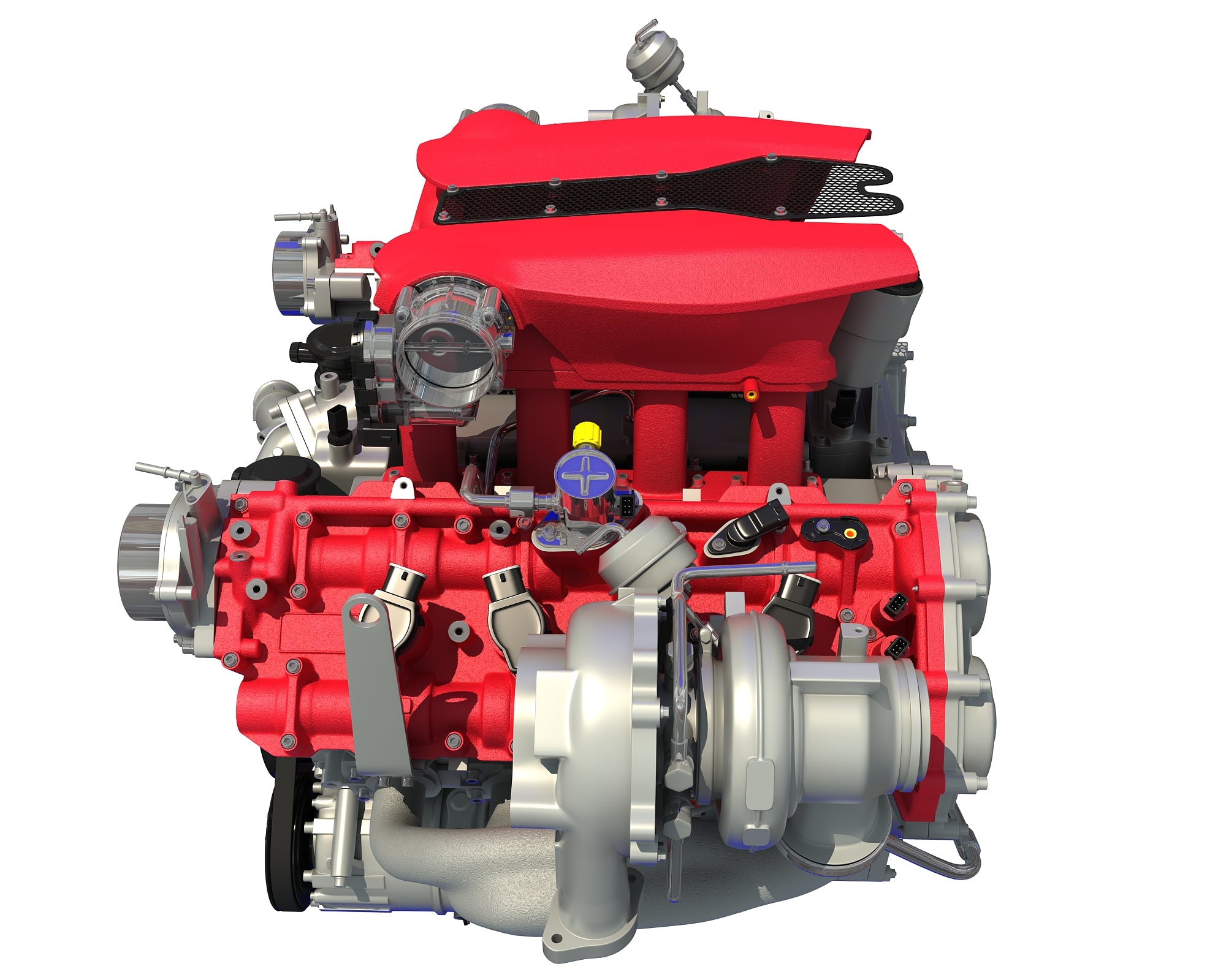 Ferrari 488 GTB Twin Turbocharged V8 Engine