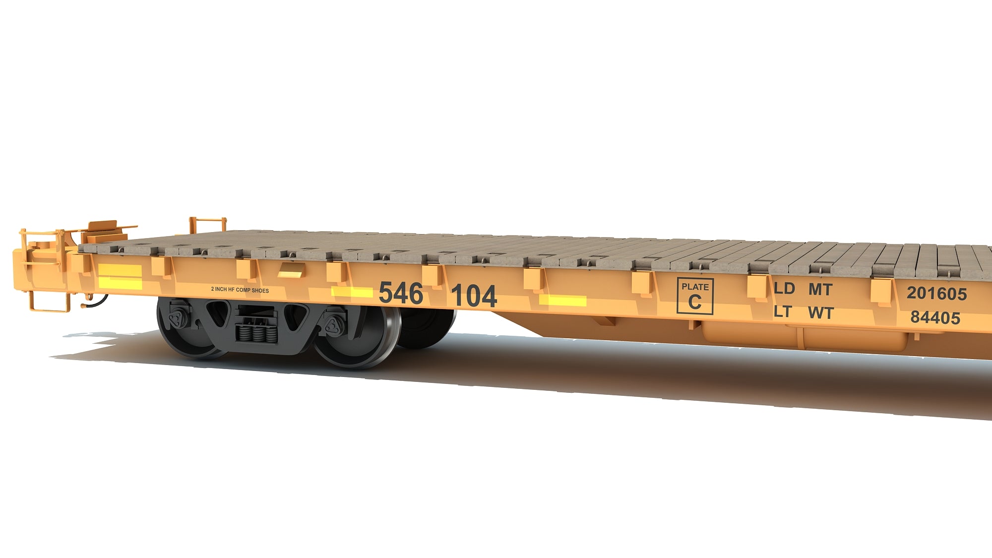 Flat Railroad Car