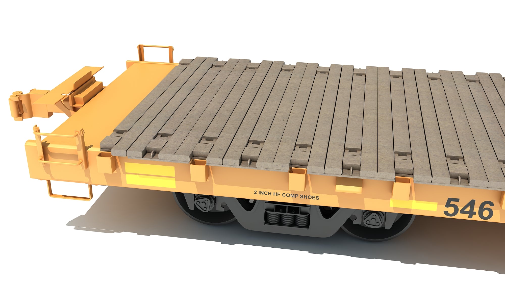 Flat Railroad Car