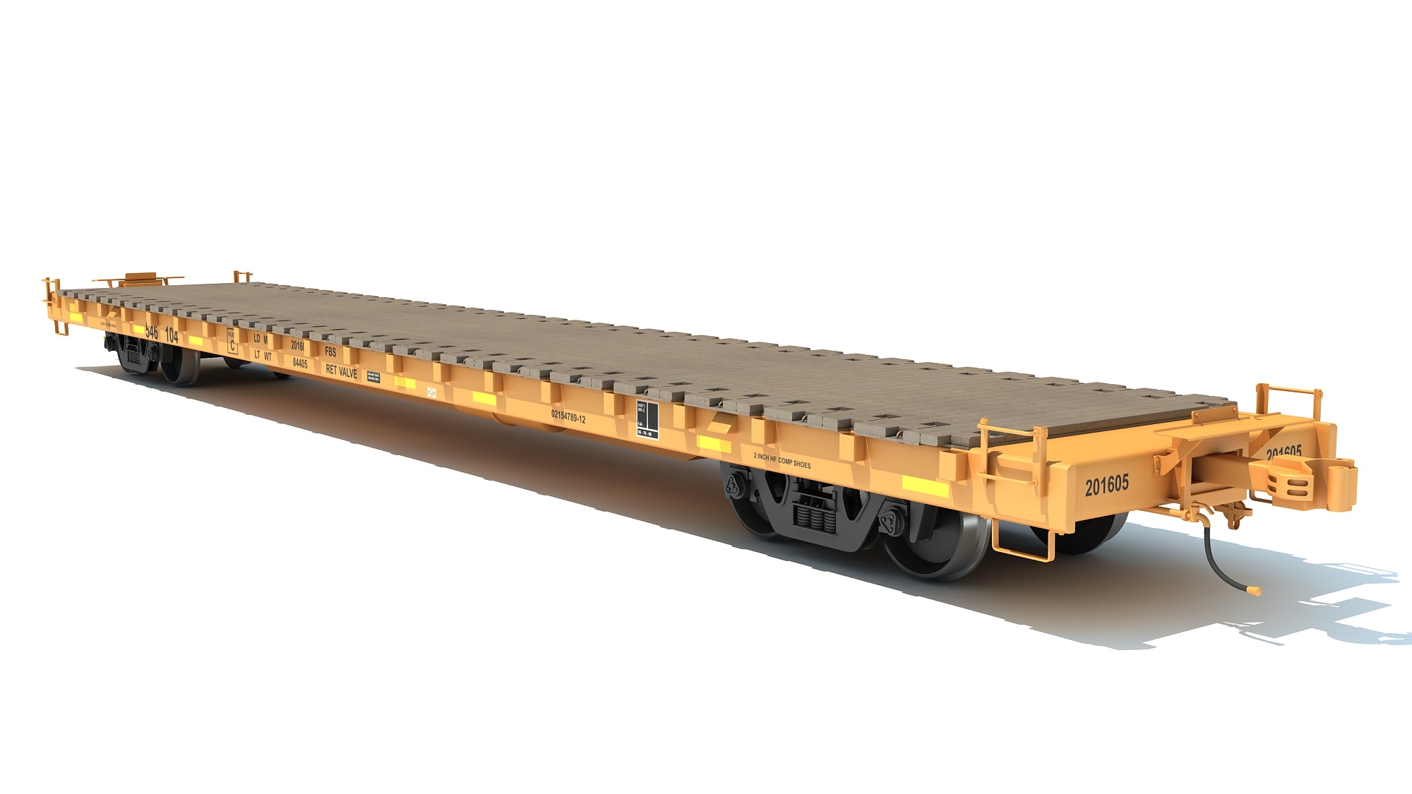 Flat Railroad Car