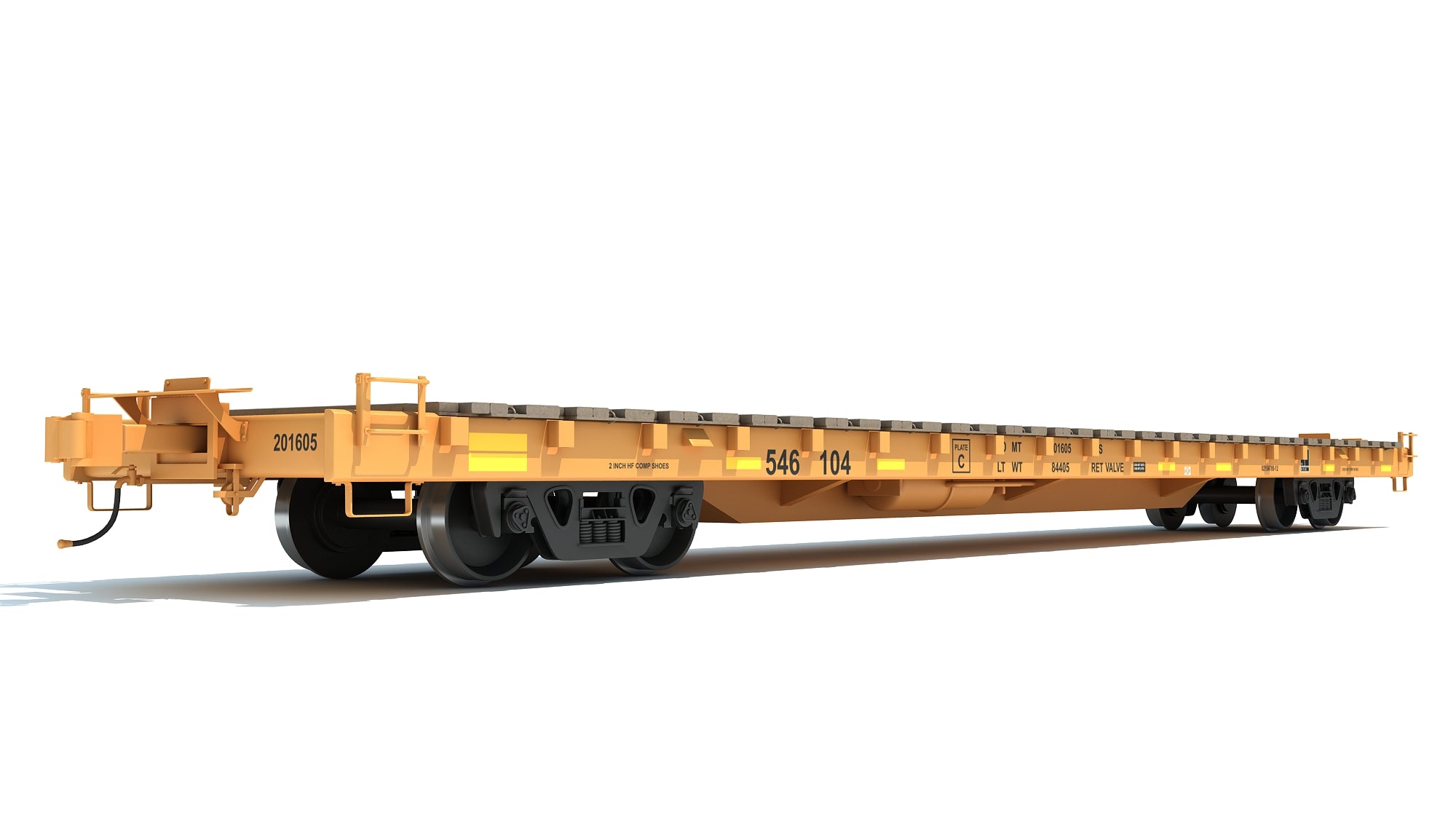 Flat Railroad Car