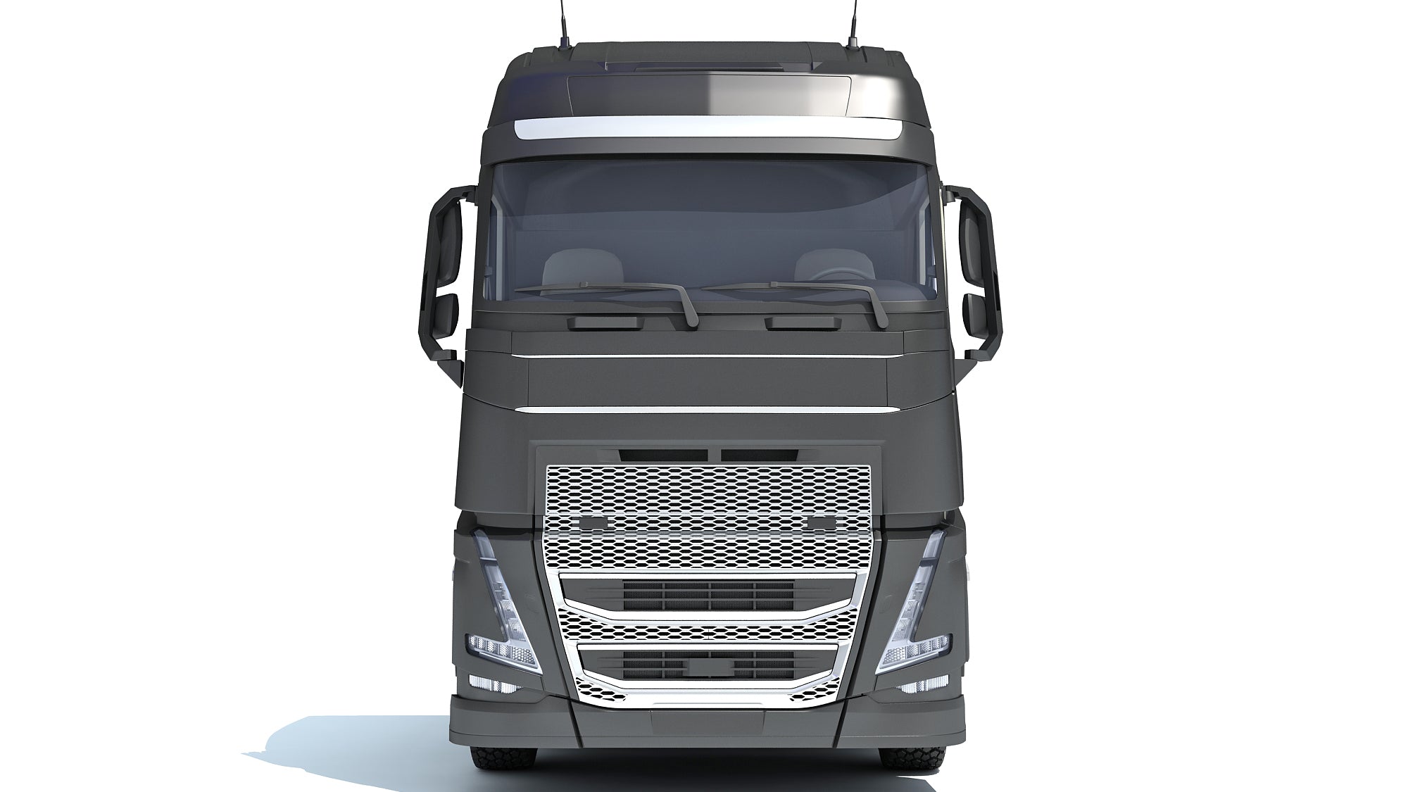 Truck with Flatbed Trailer