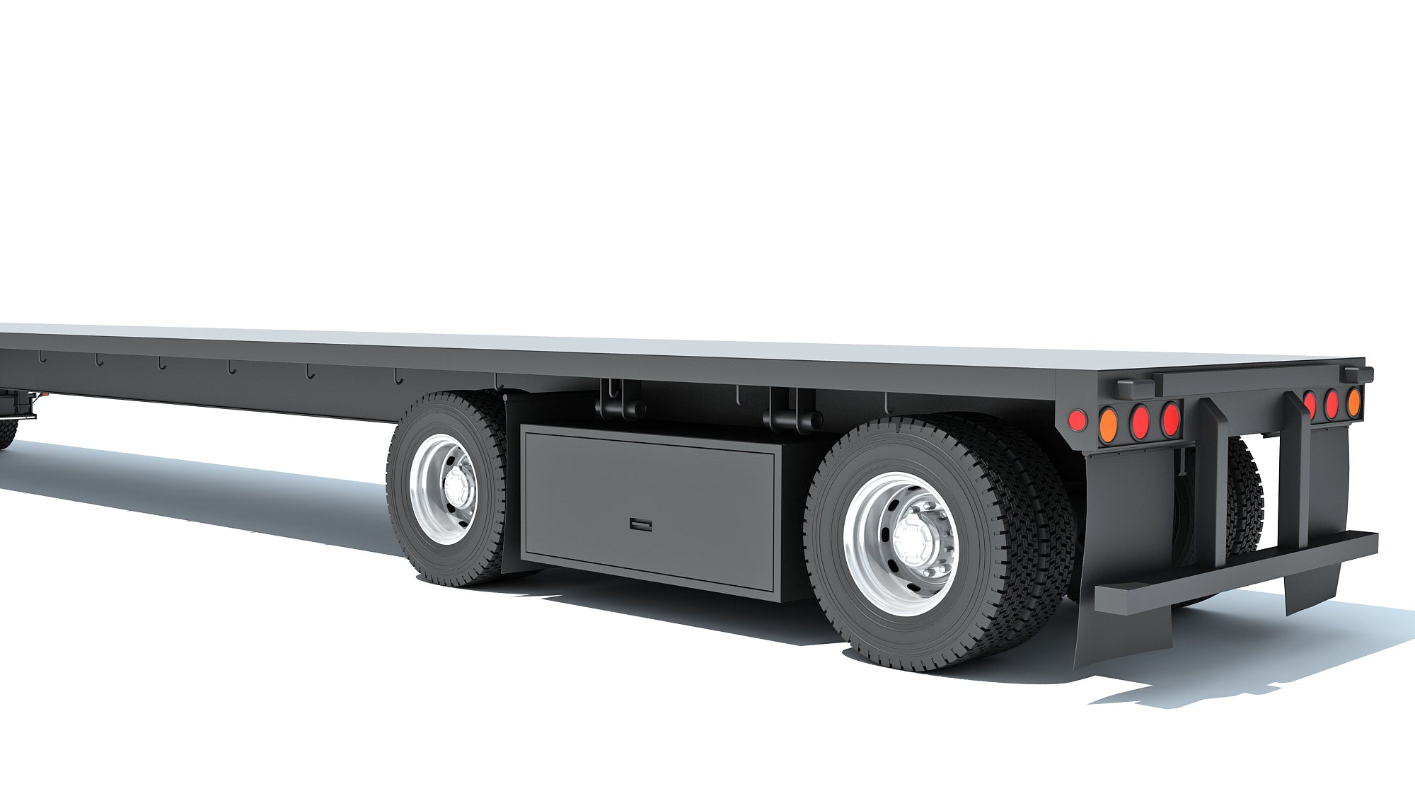 Truck with Flatbed Trailer